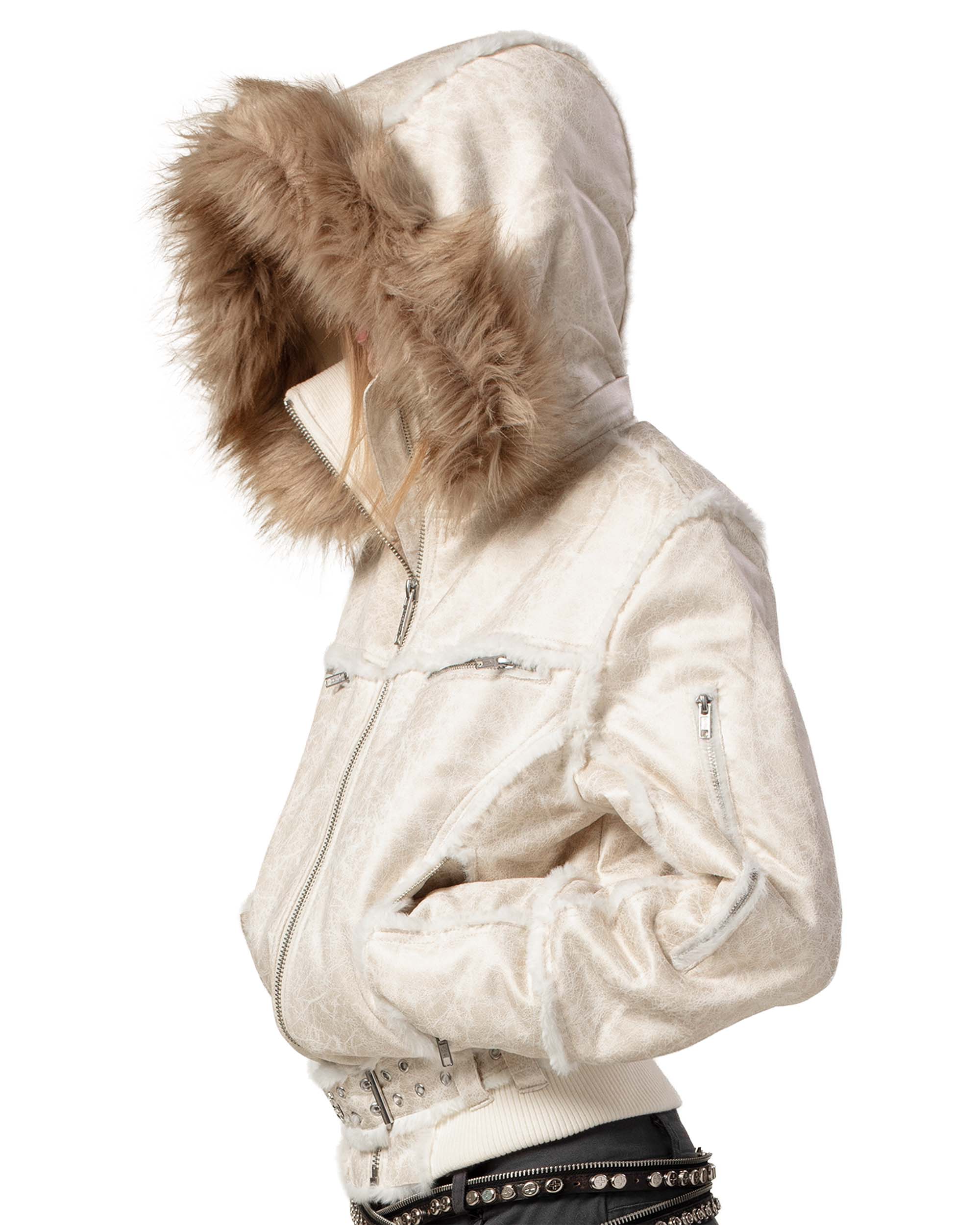 Snow sheepskin jacket
