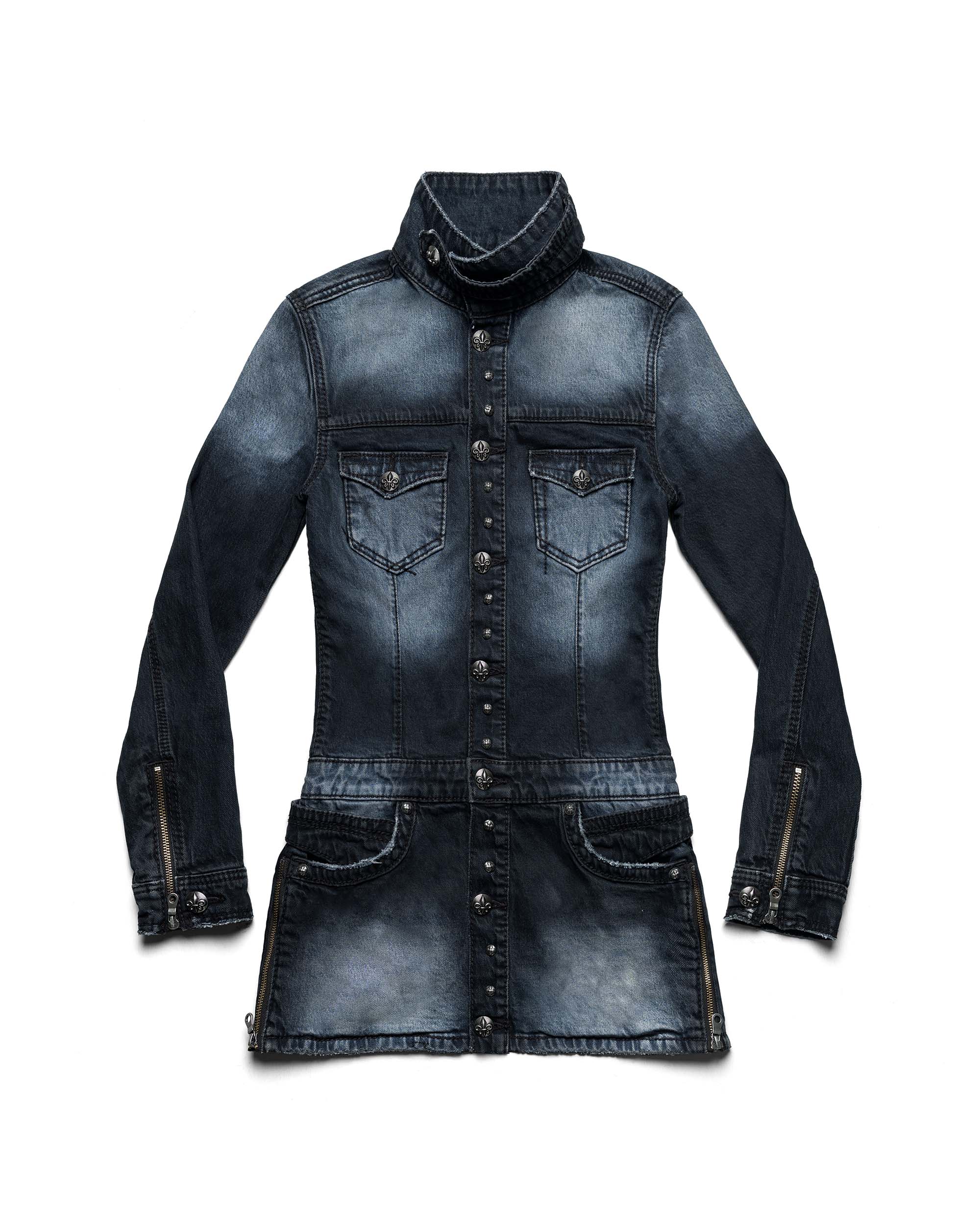 Rock revival denim dress
