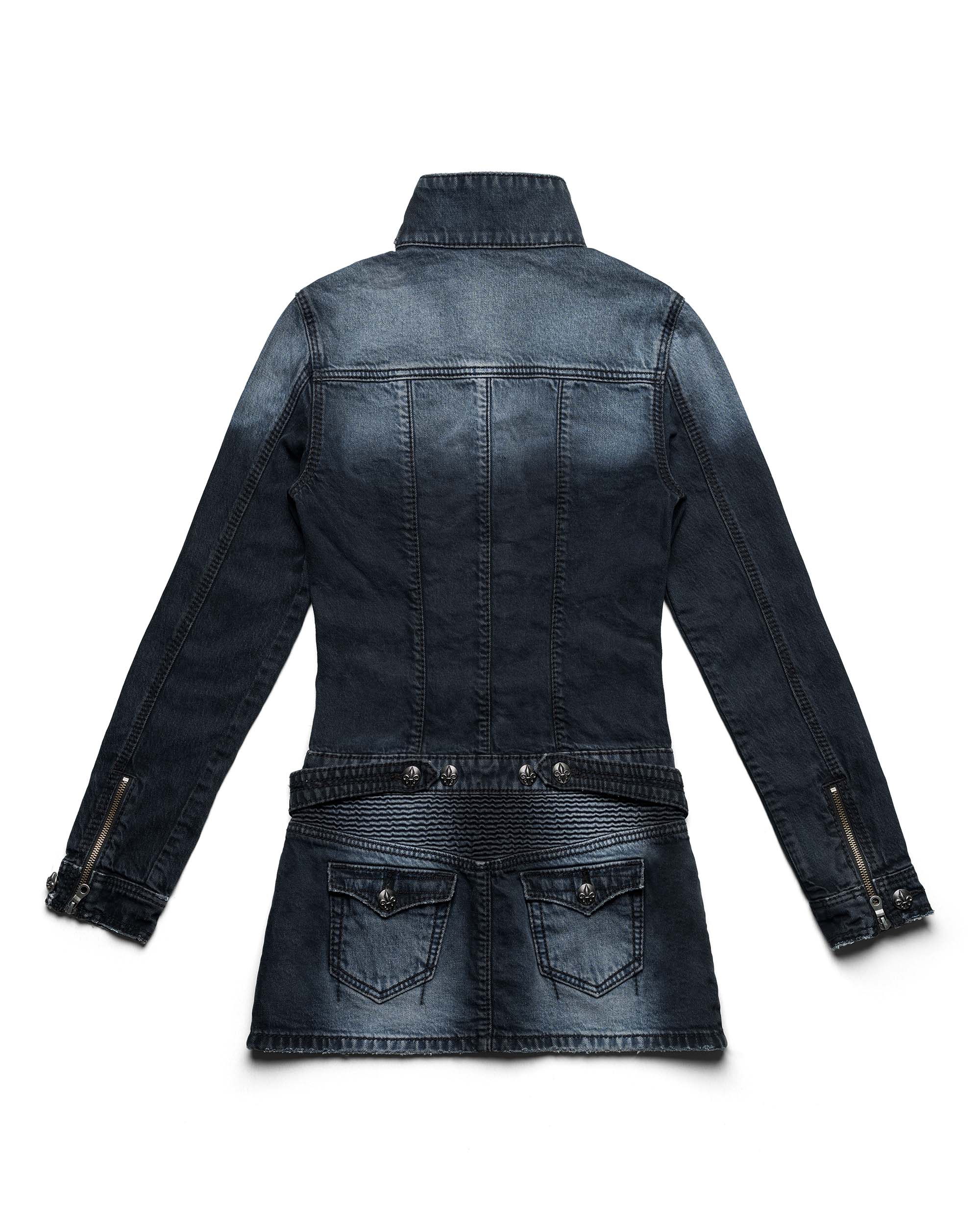 Rock revival denim dress