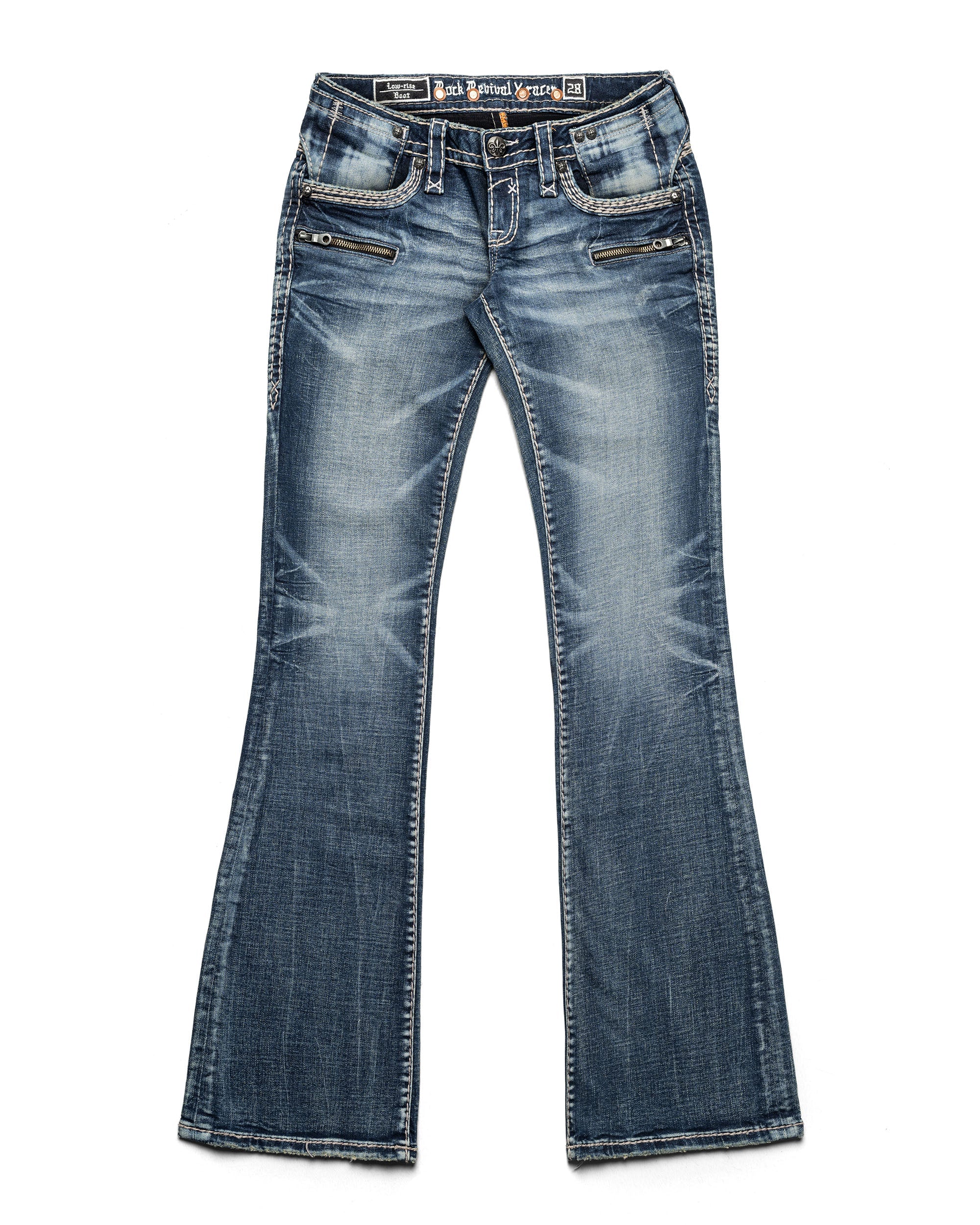 Rock revival women's light bootcut denim