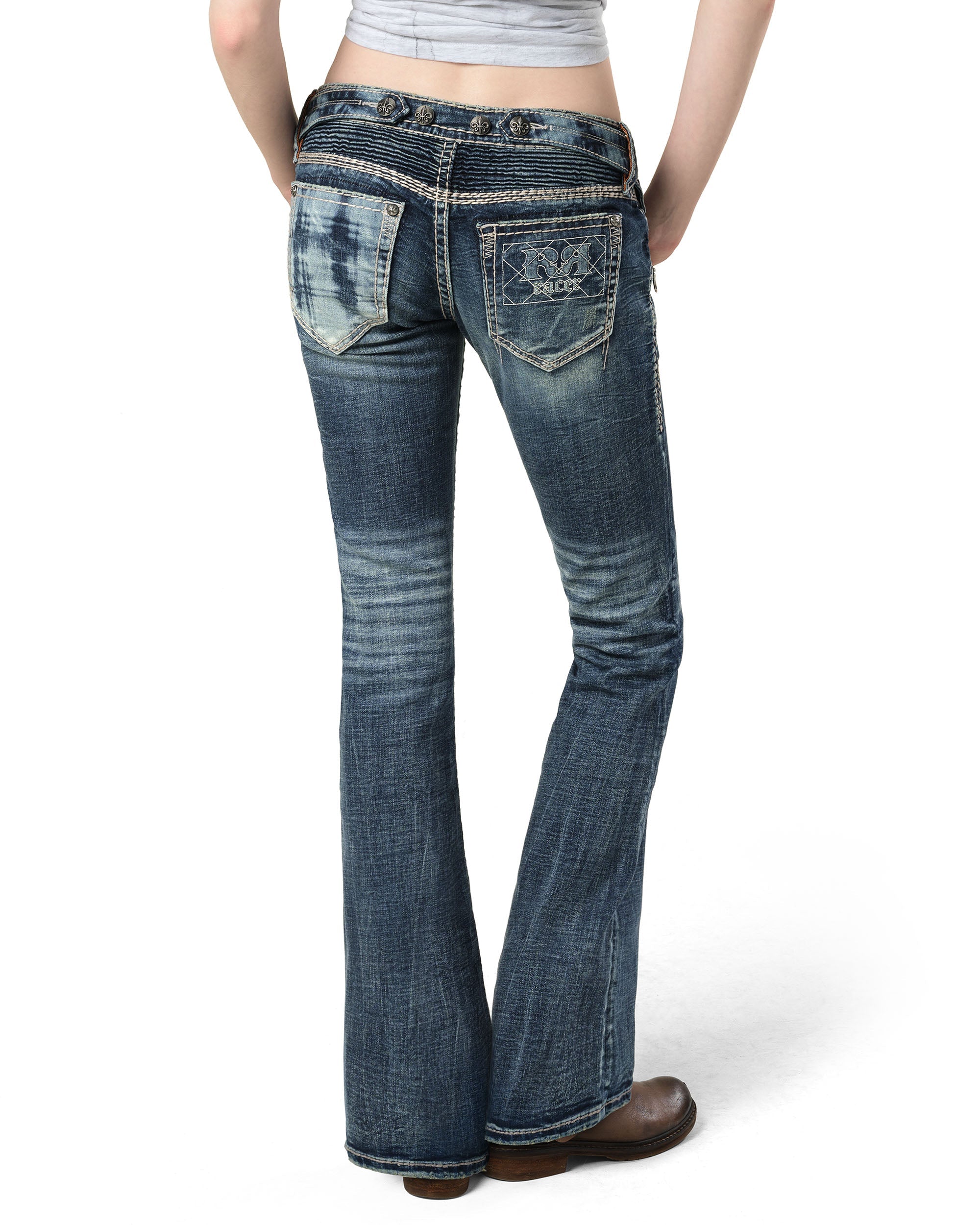 Rock revival women's light bootcut denim