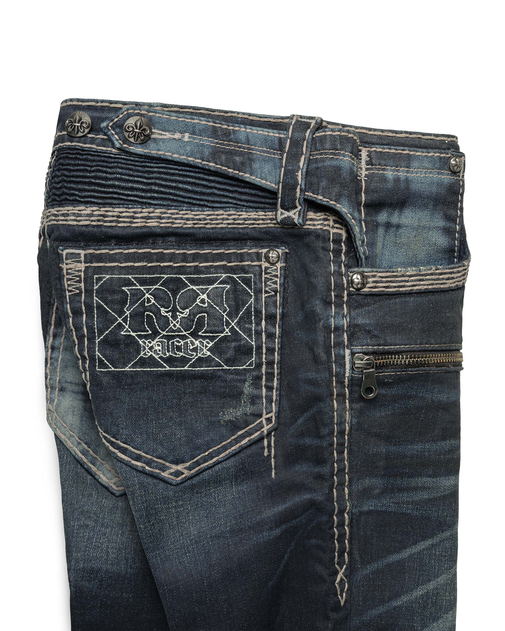 Rock revival women's coated bootcut denim