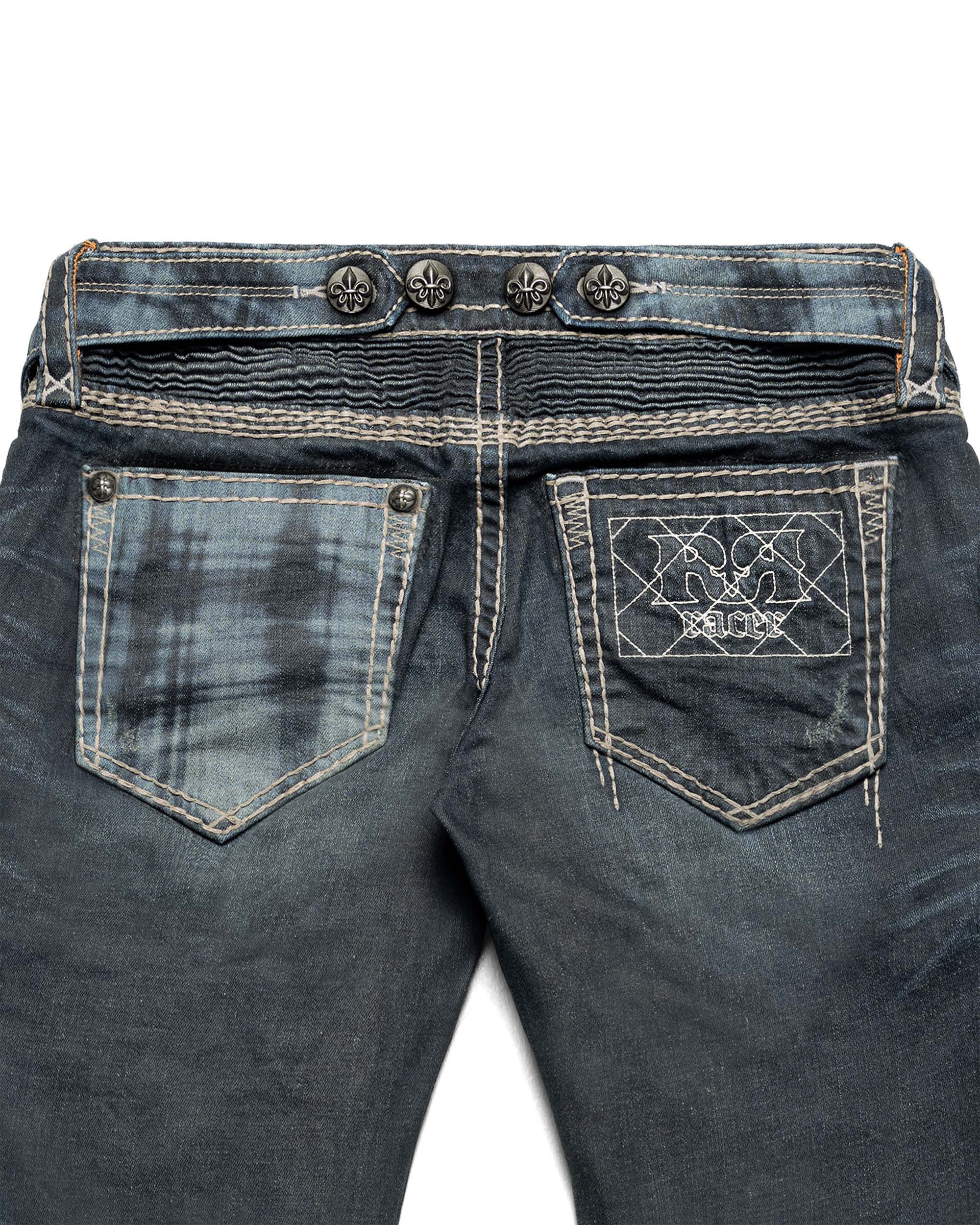 Rock revival women's coated bootcut denim
