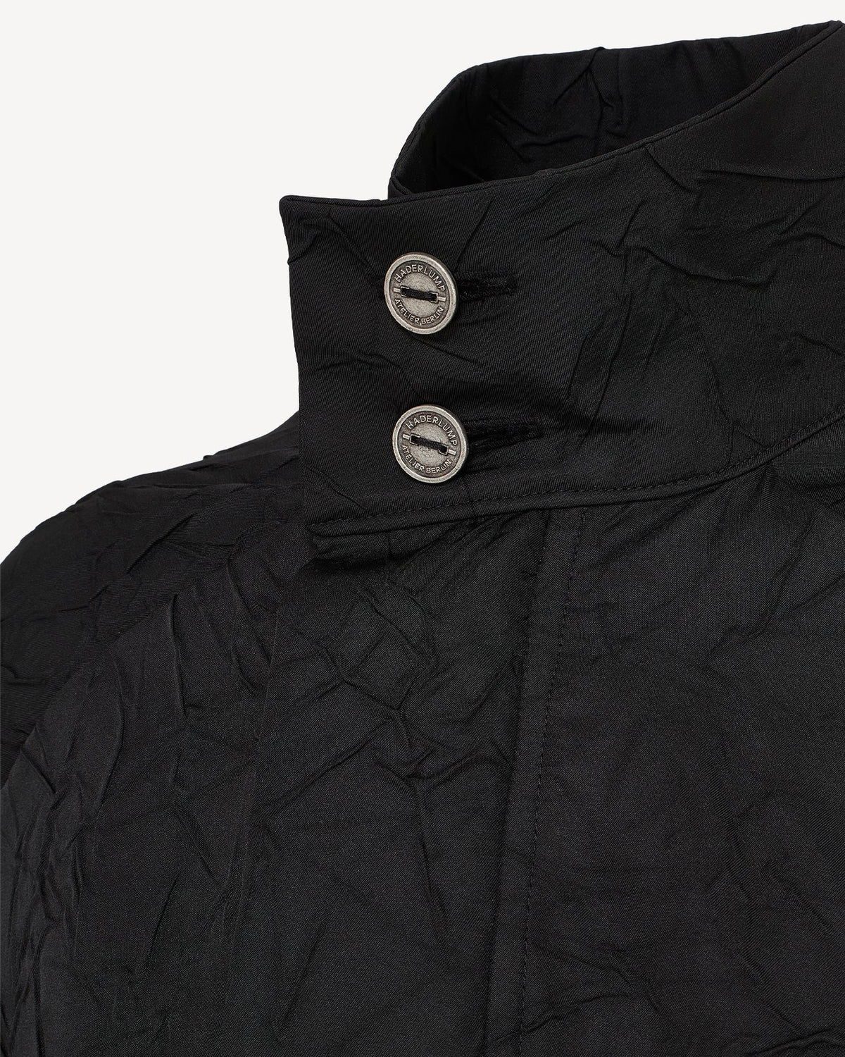 Wrinkled track jacket black