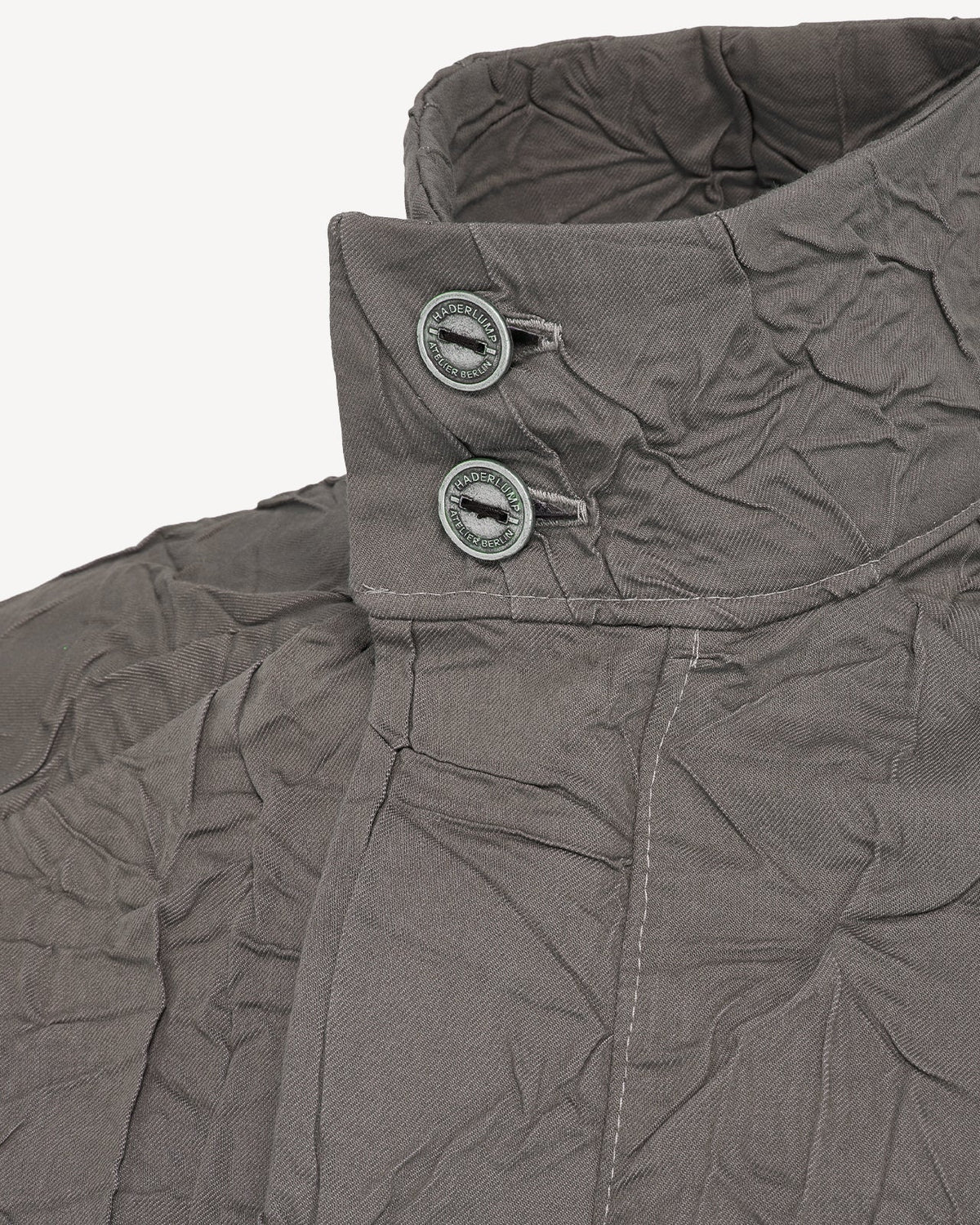 Wrinkled track jacket grey