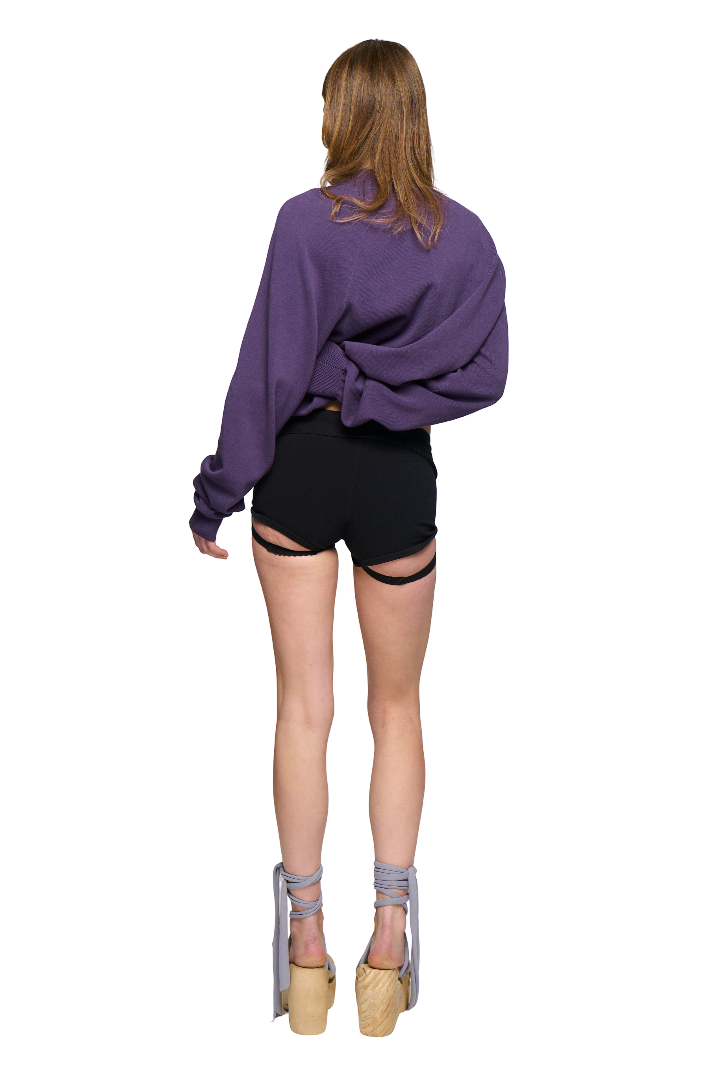 Shrug cardigan jumper - purple
