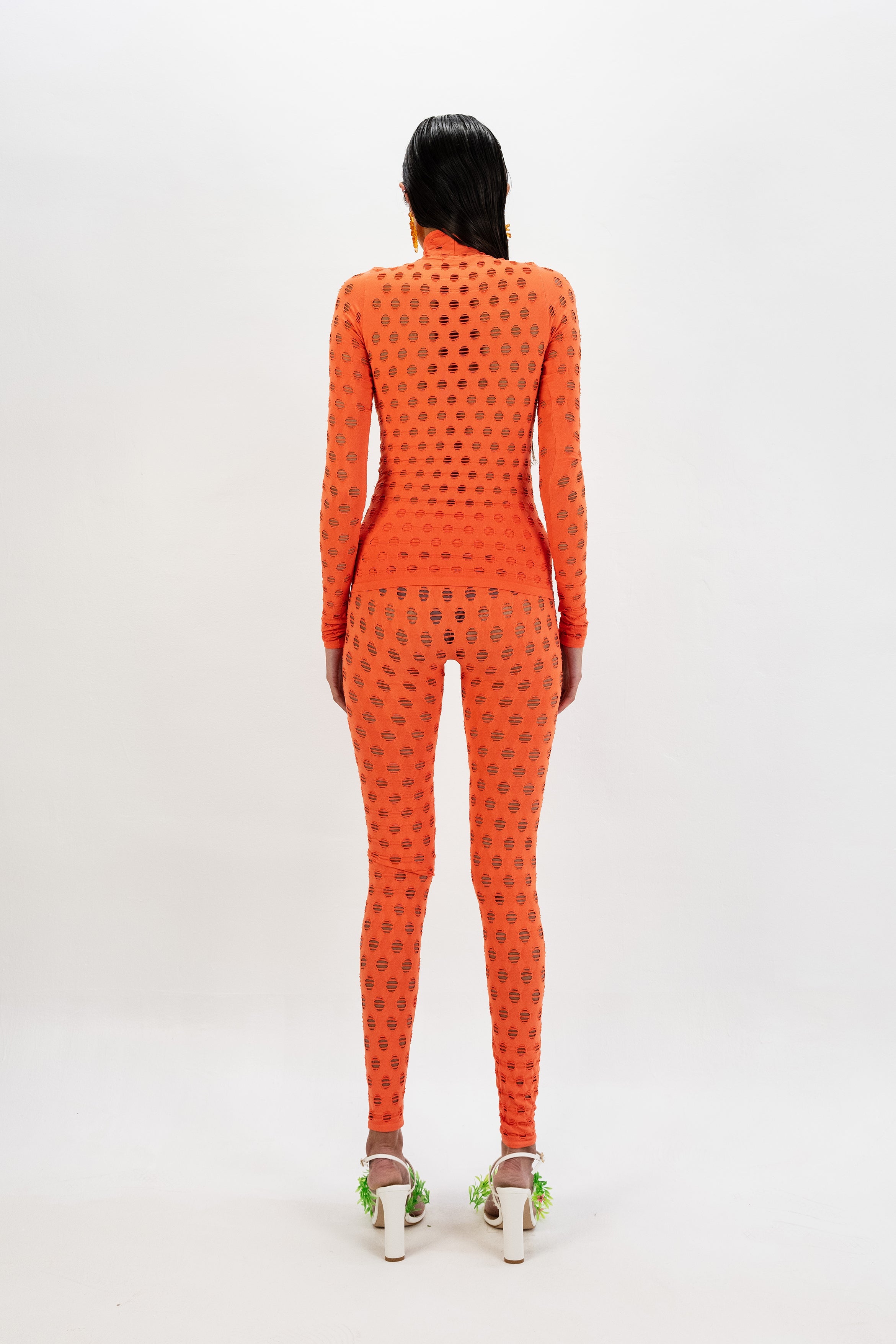 Perforated leggings