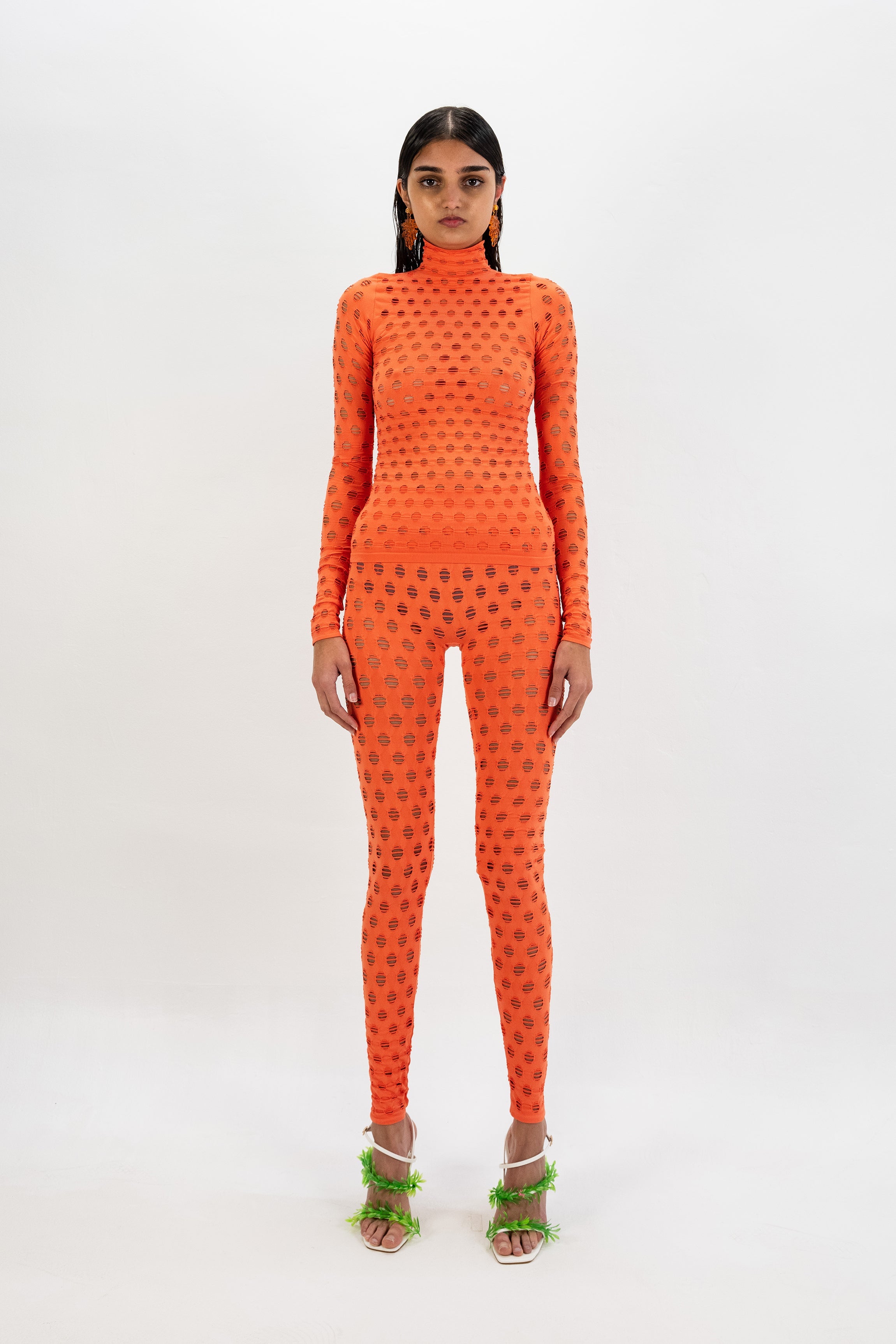 Perforated leggings