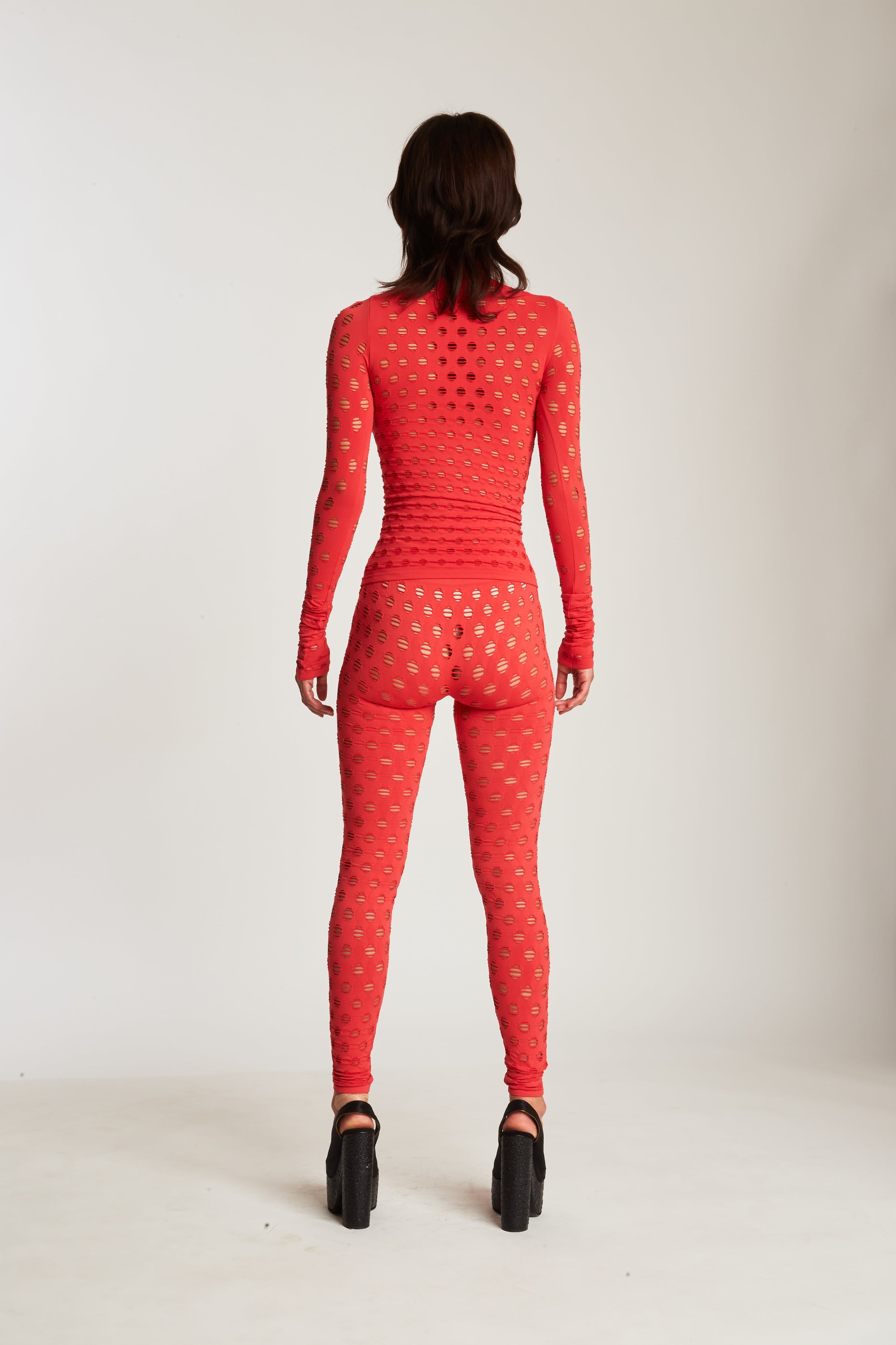 Perforated leggings