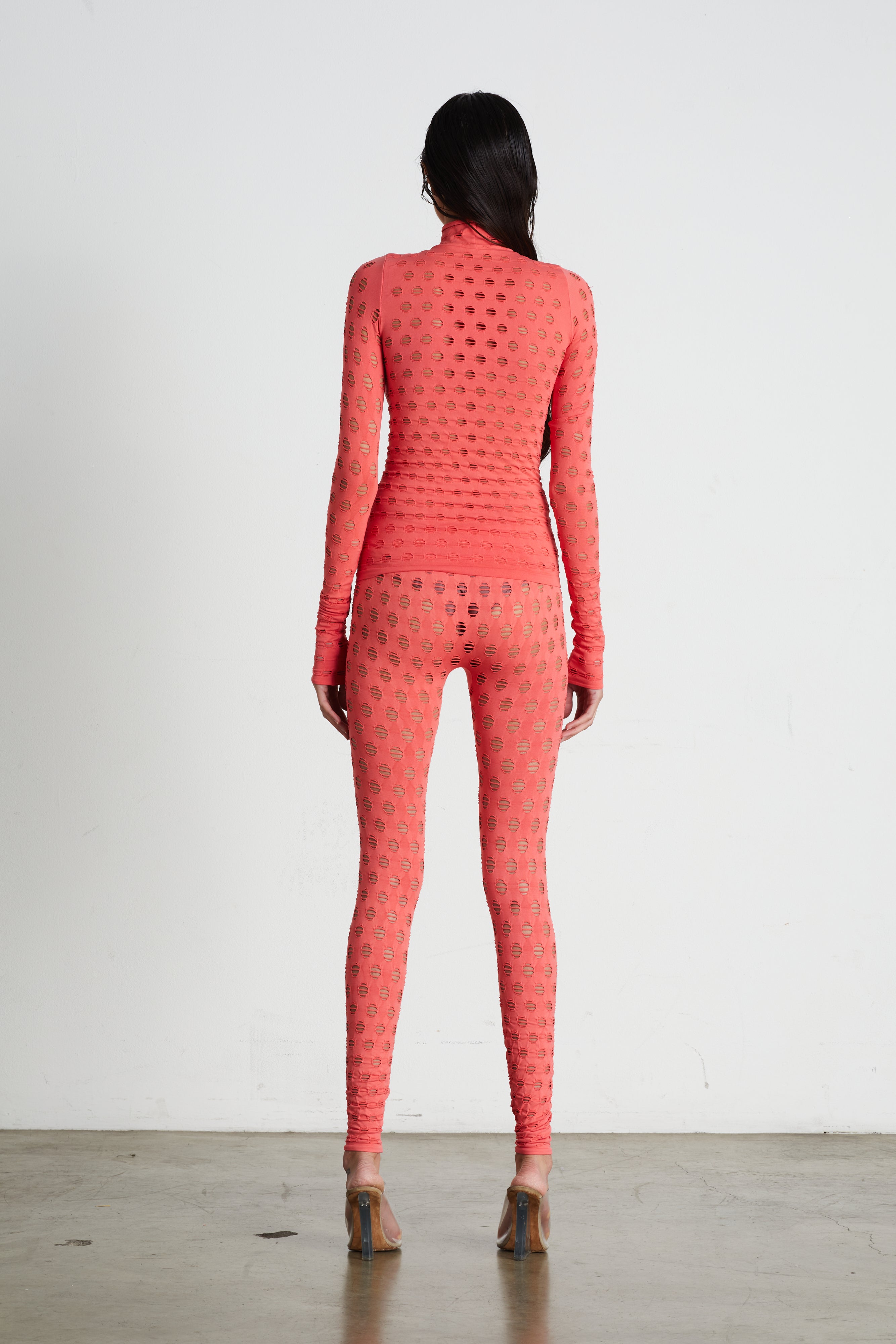 Perforated leggings