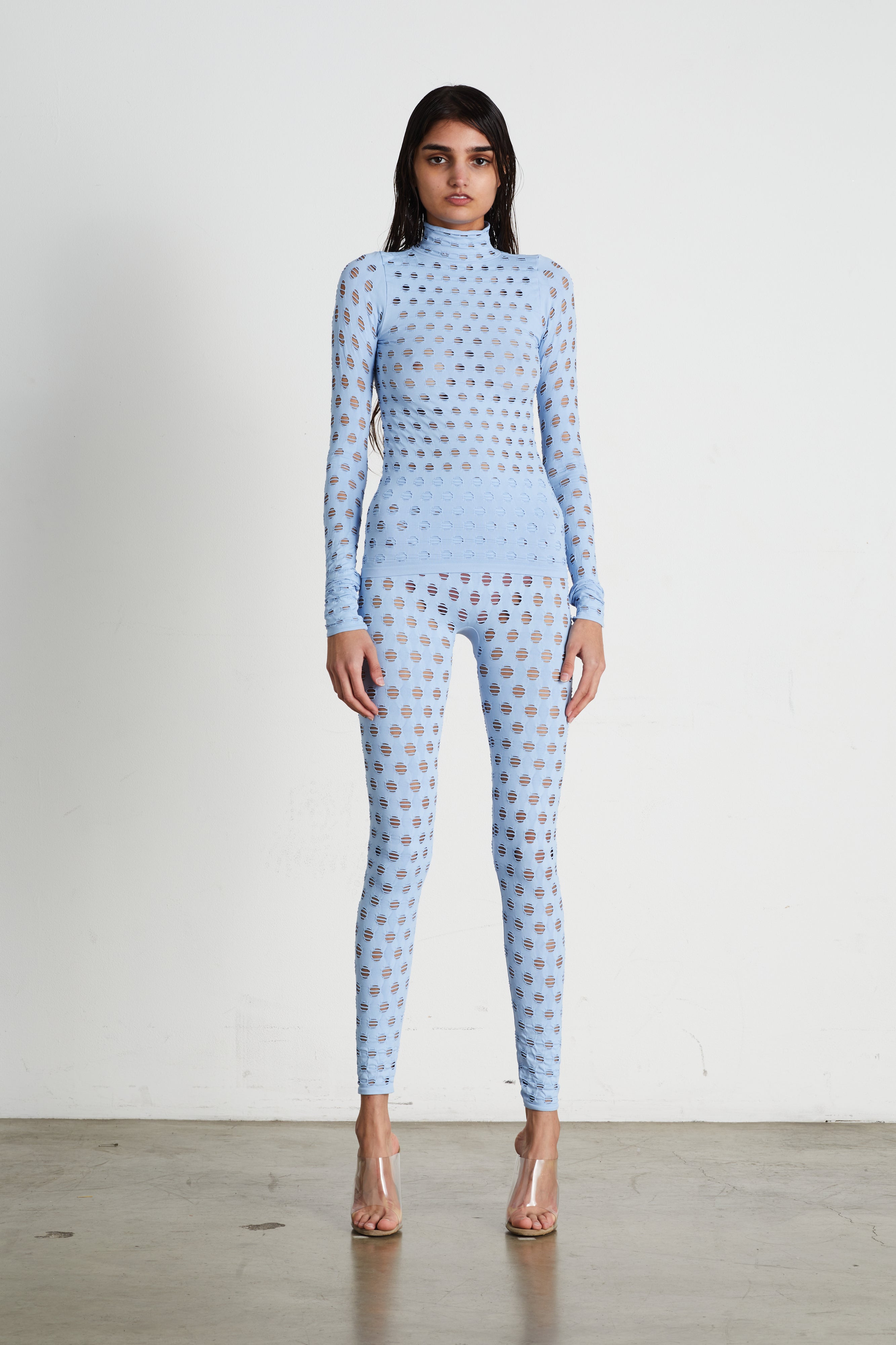 Perforated leggings