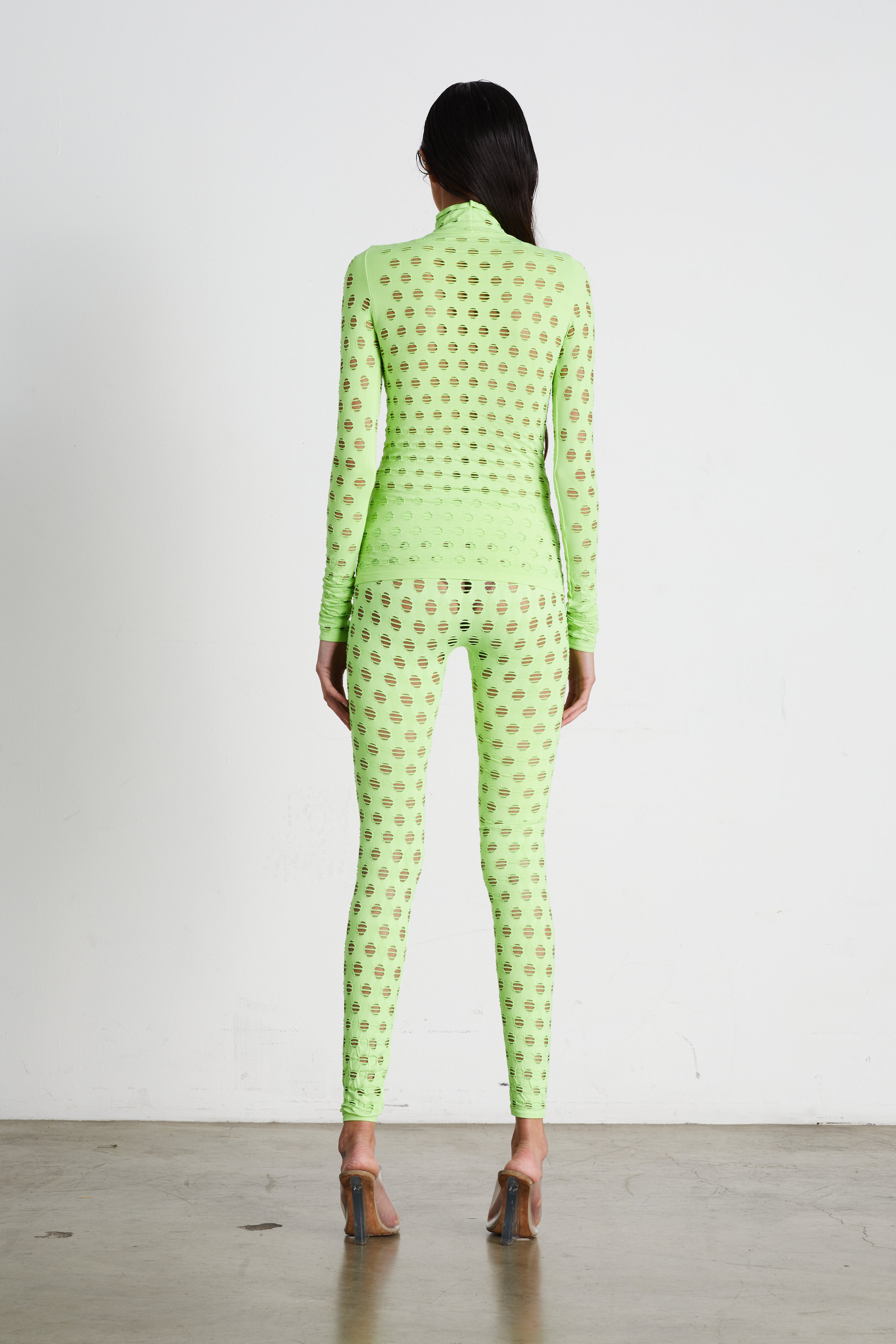 Perforated leggings