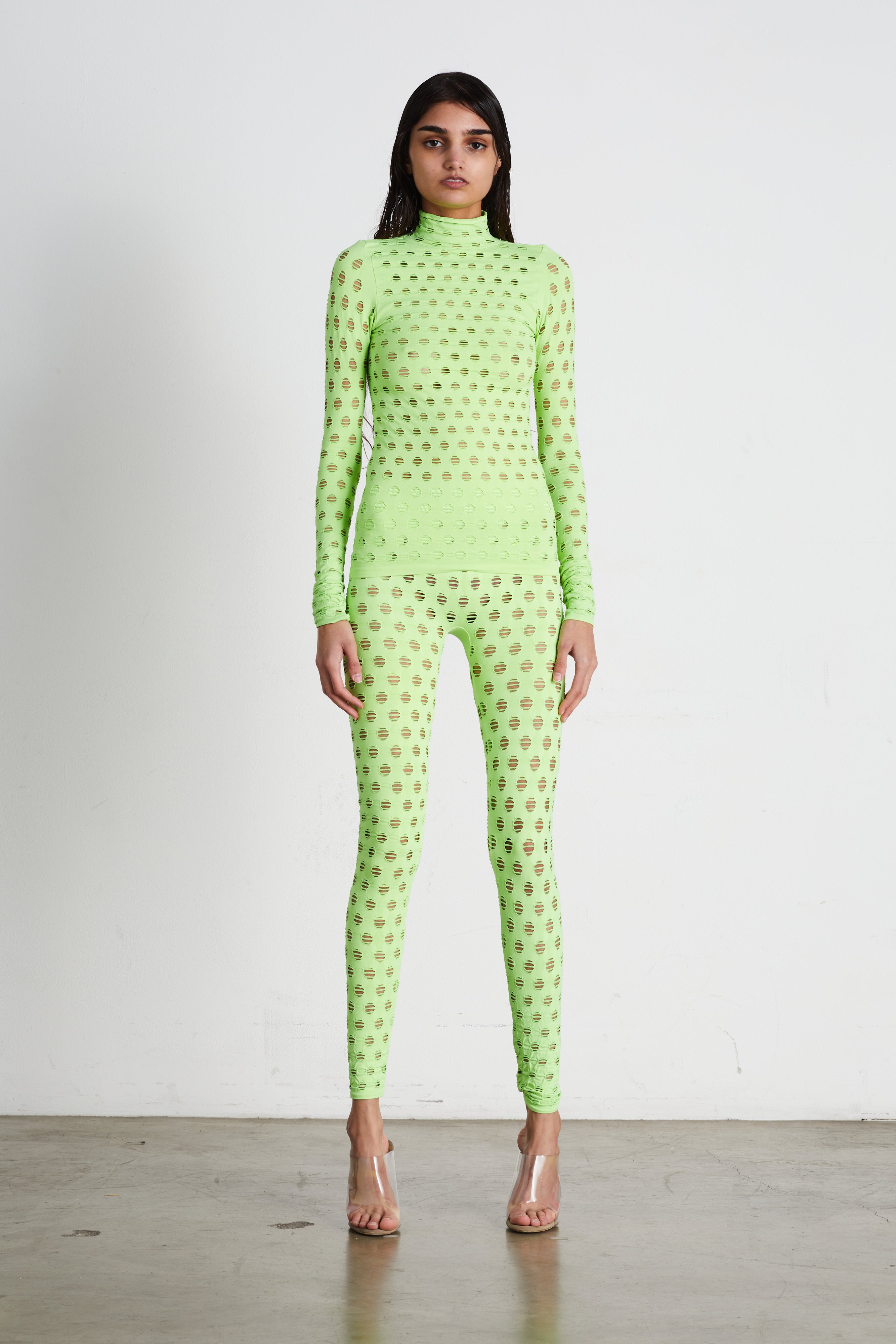 Perforated leggings