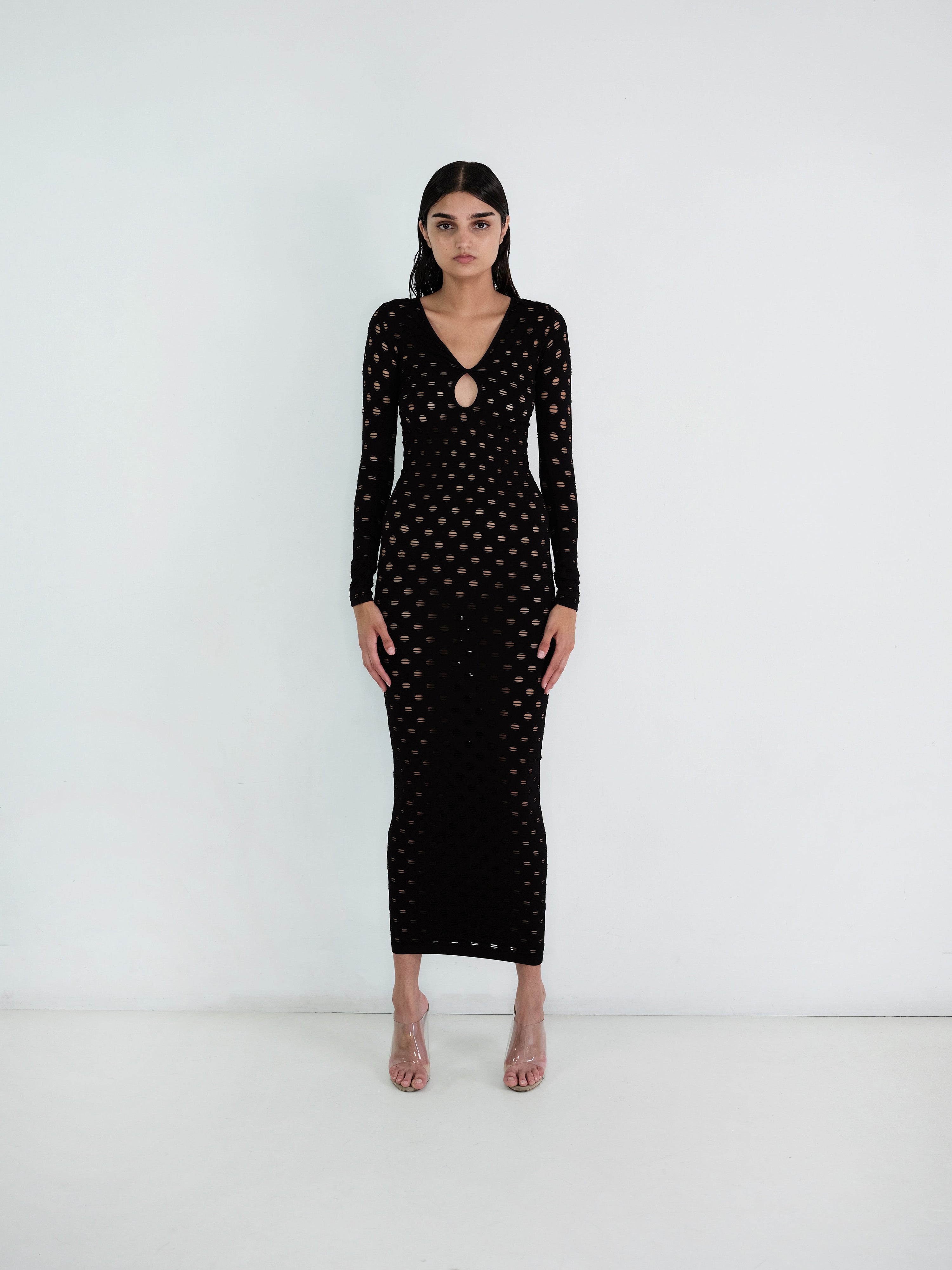Perforated gown