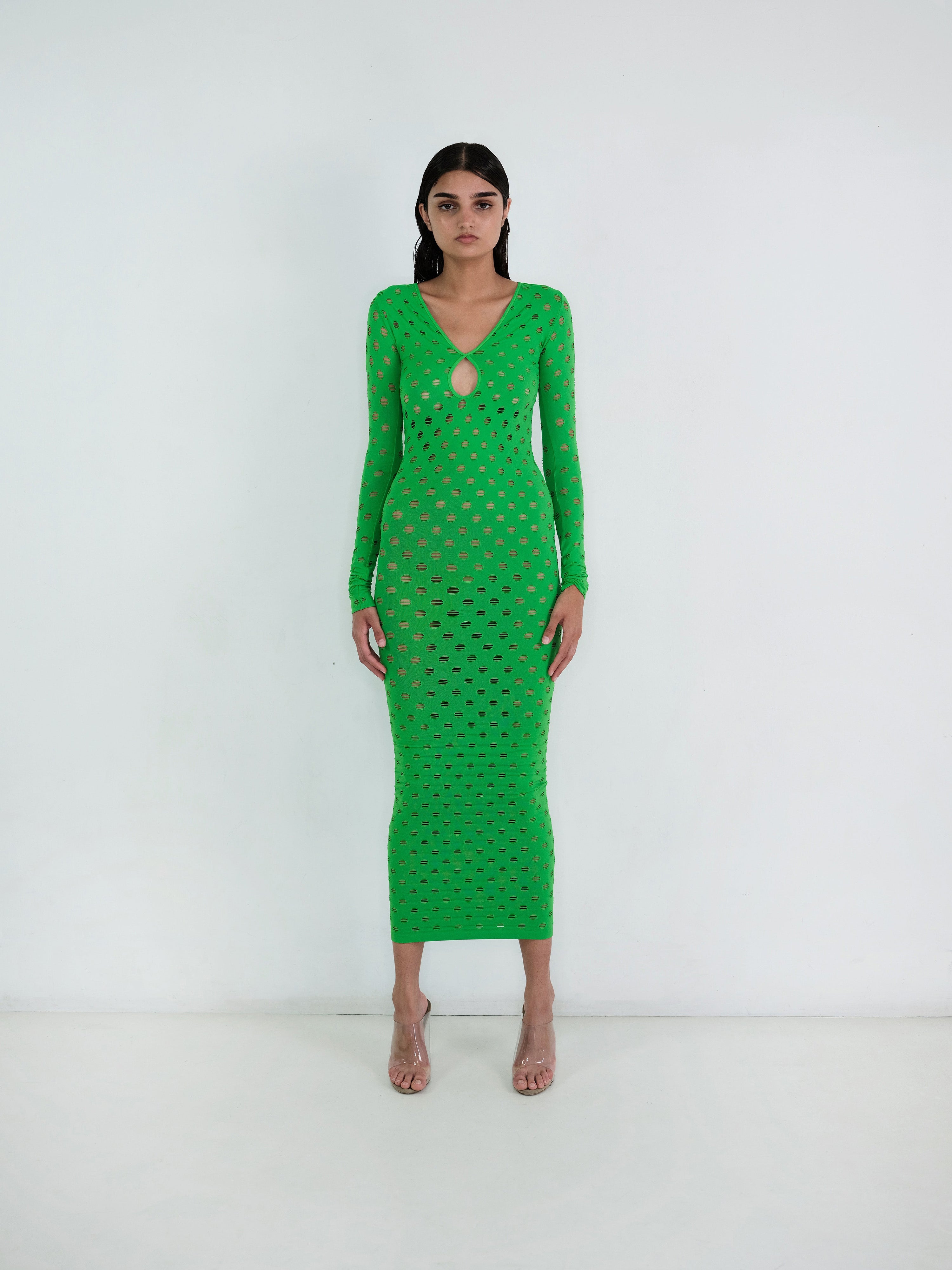 Perforated gown