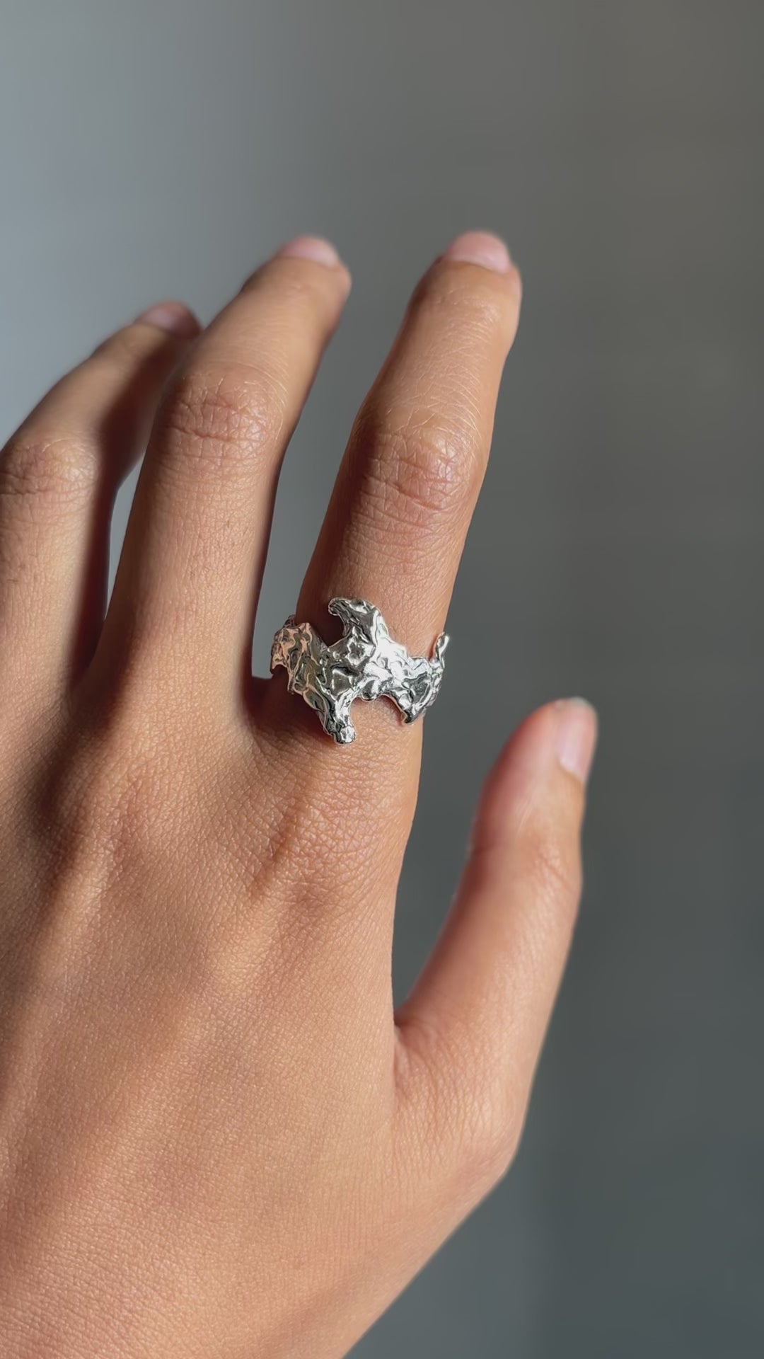 Visceral ring - silver