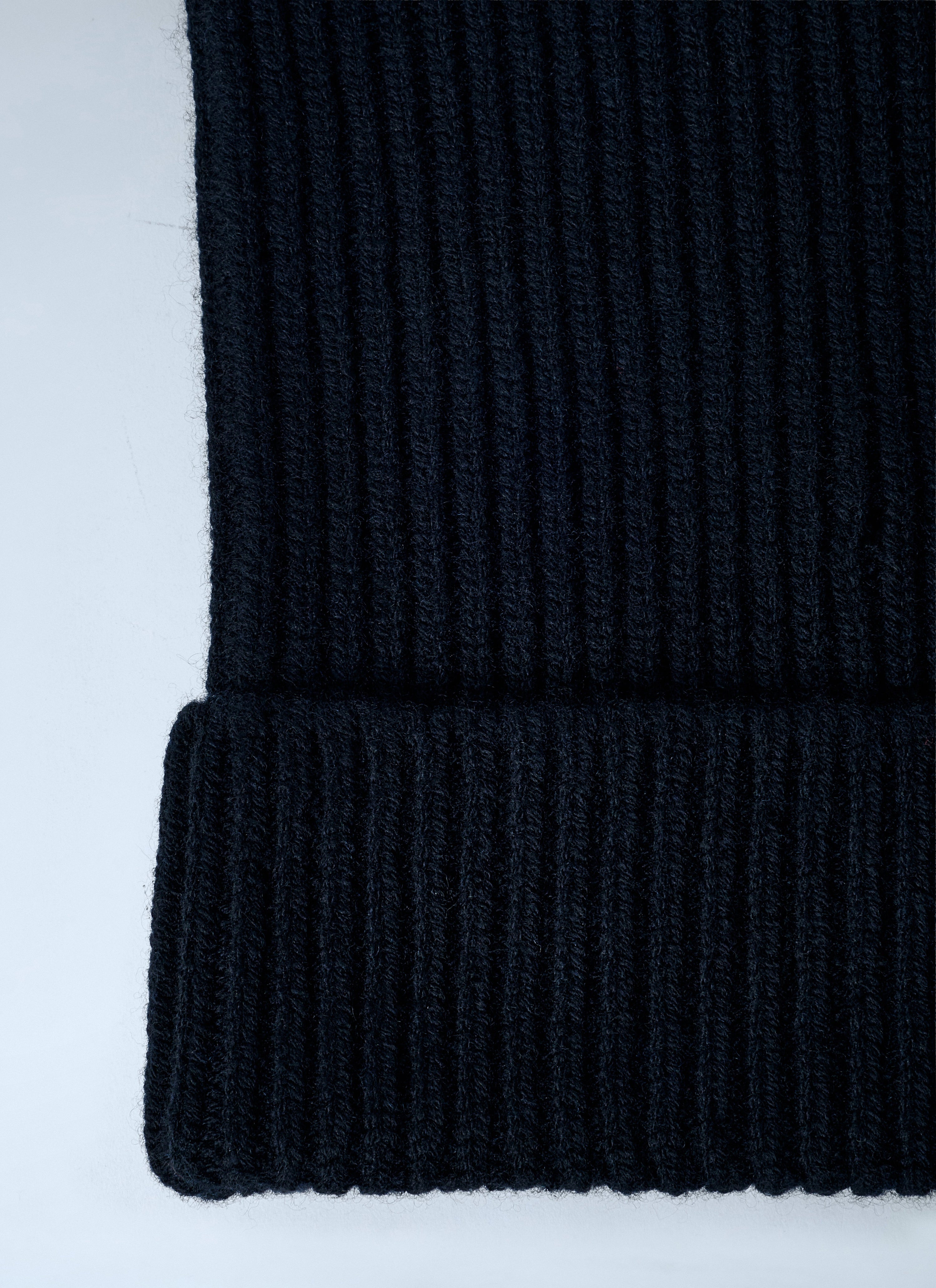 Face logo square beanie hat