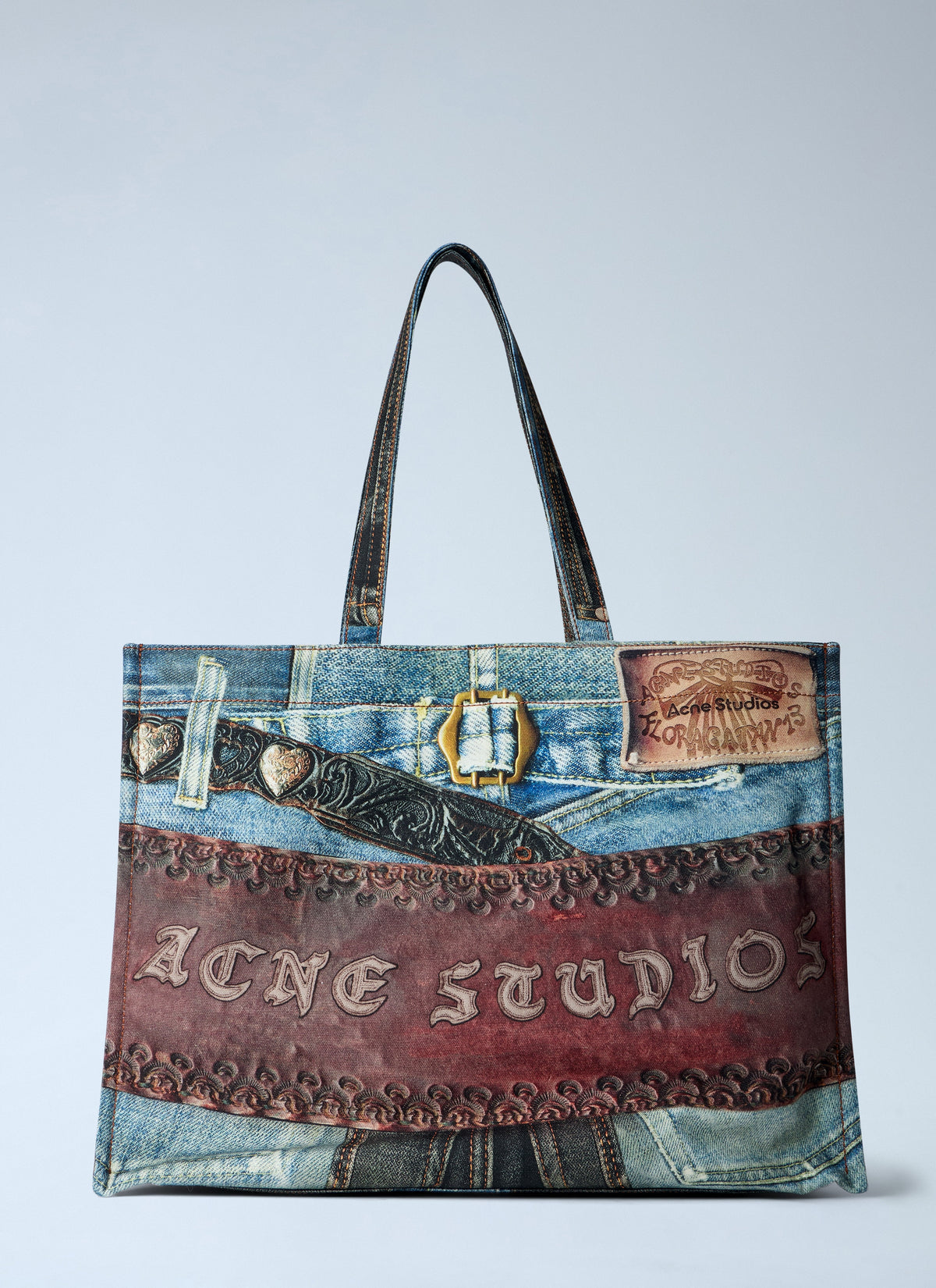 Logo shoulder tote bag