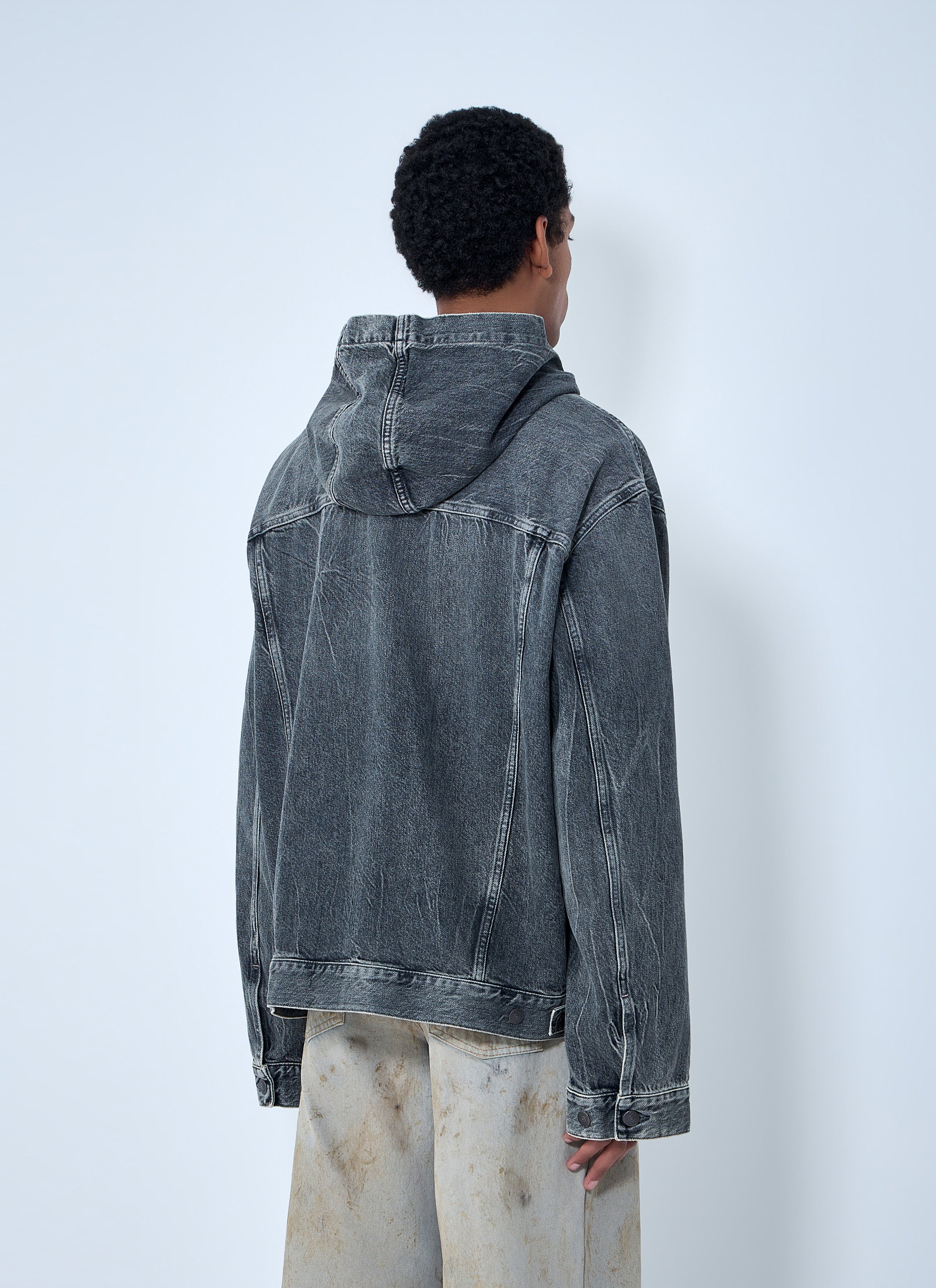 Hooded denim jacket