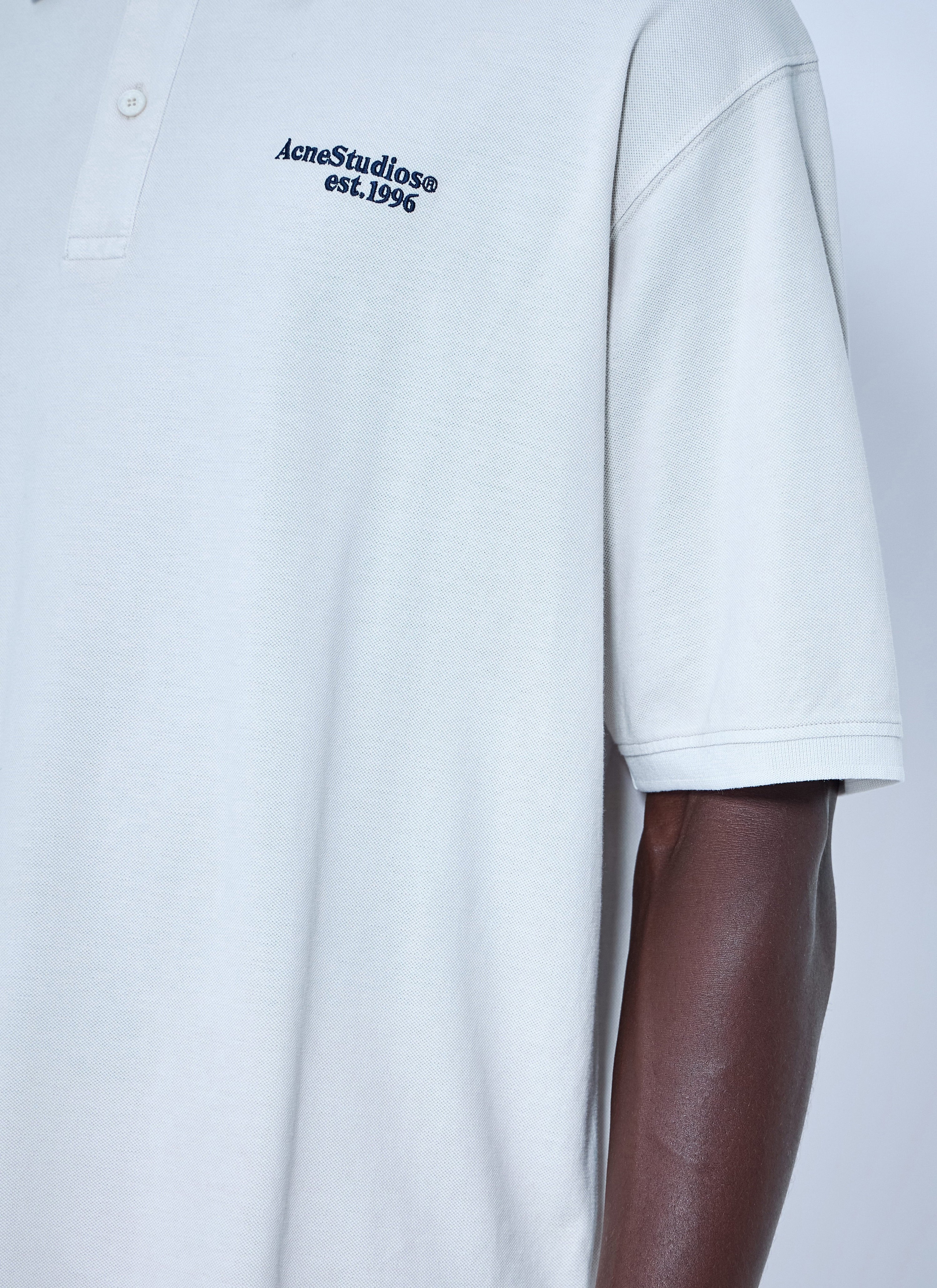 Washed logo polo shirt