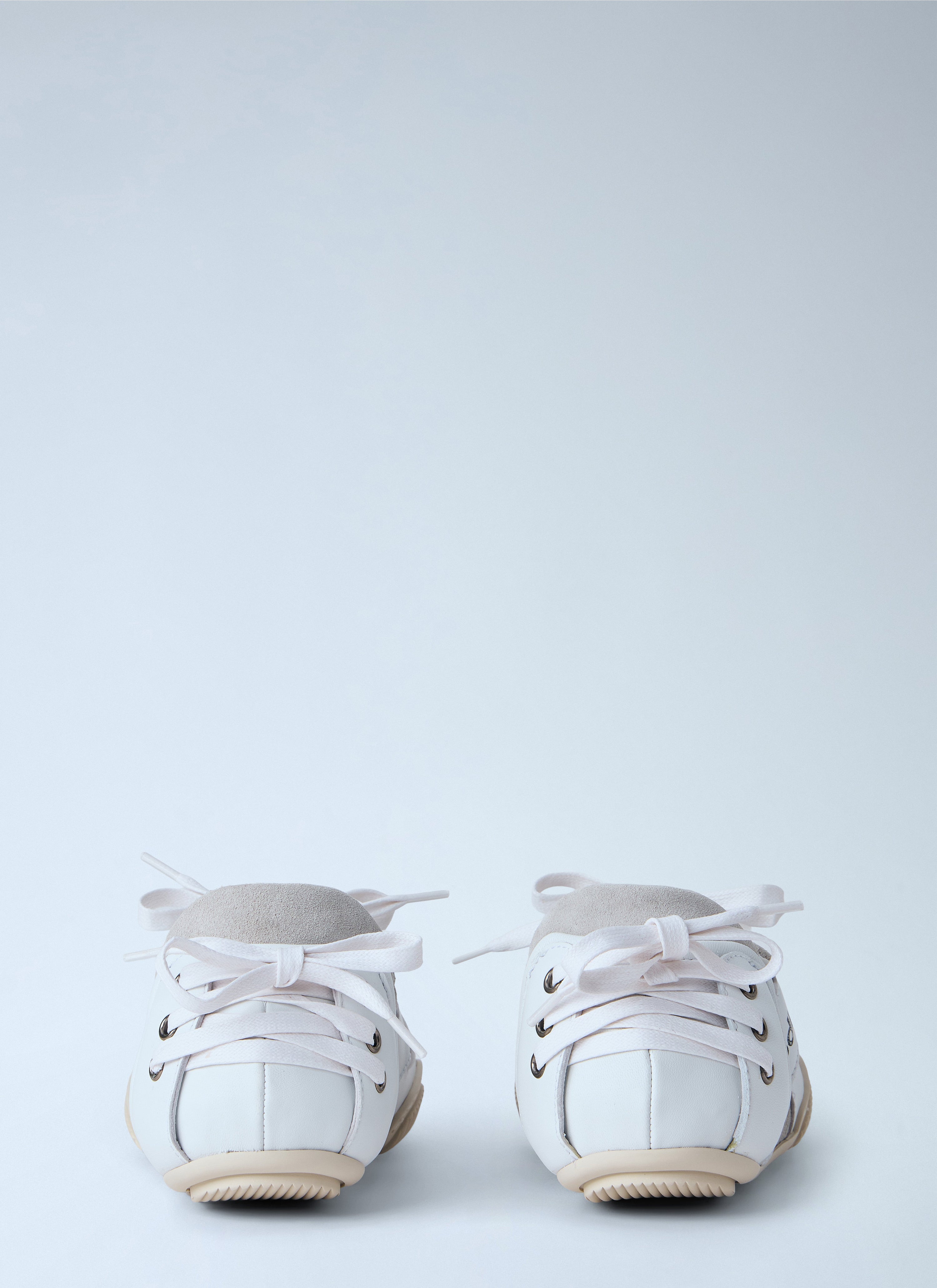Leather lace-up sneakers