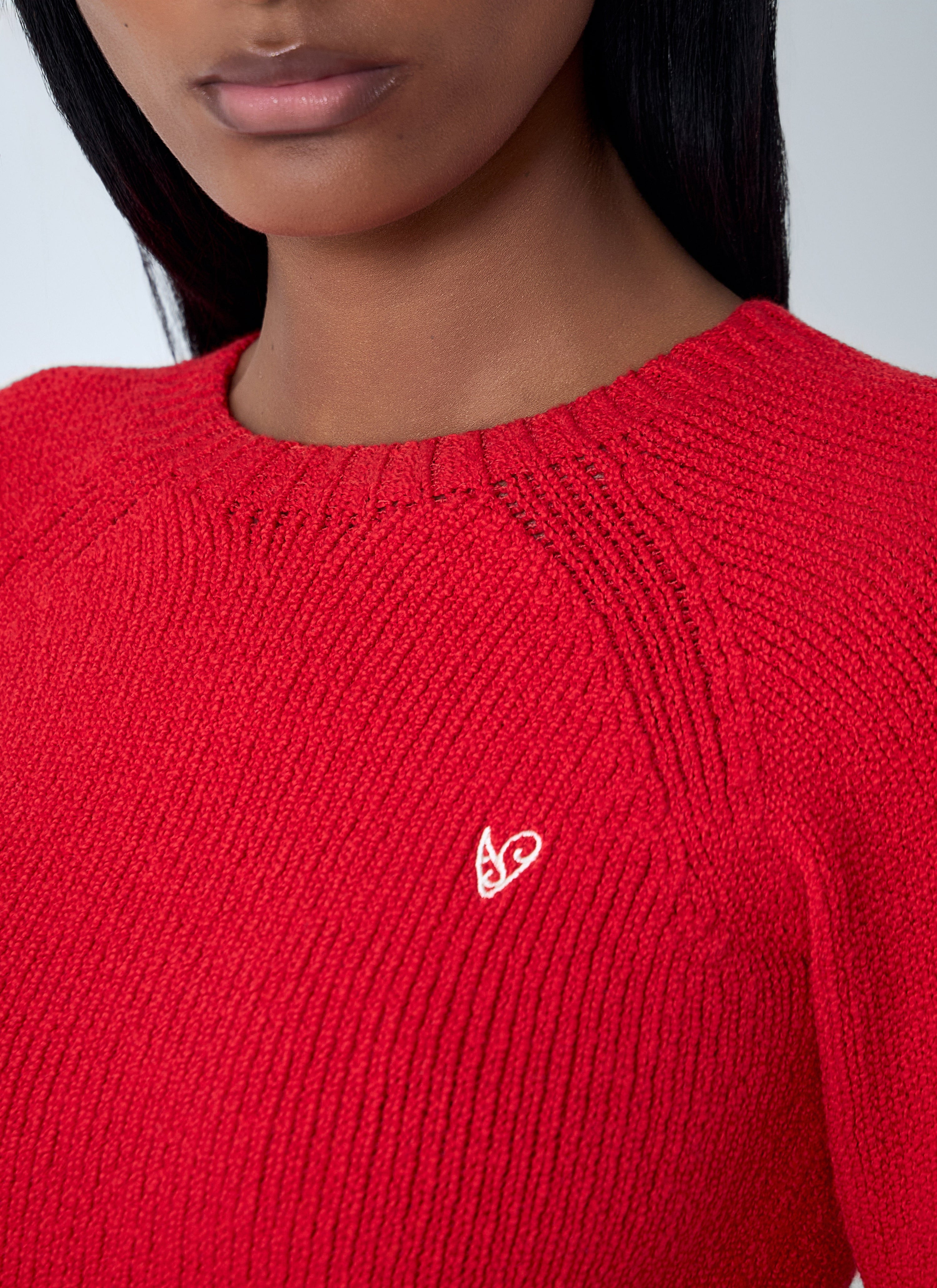 Logo motif sweater