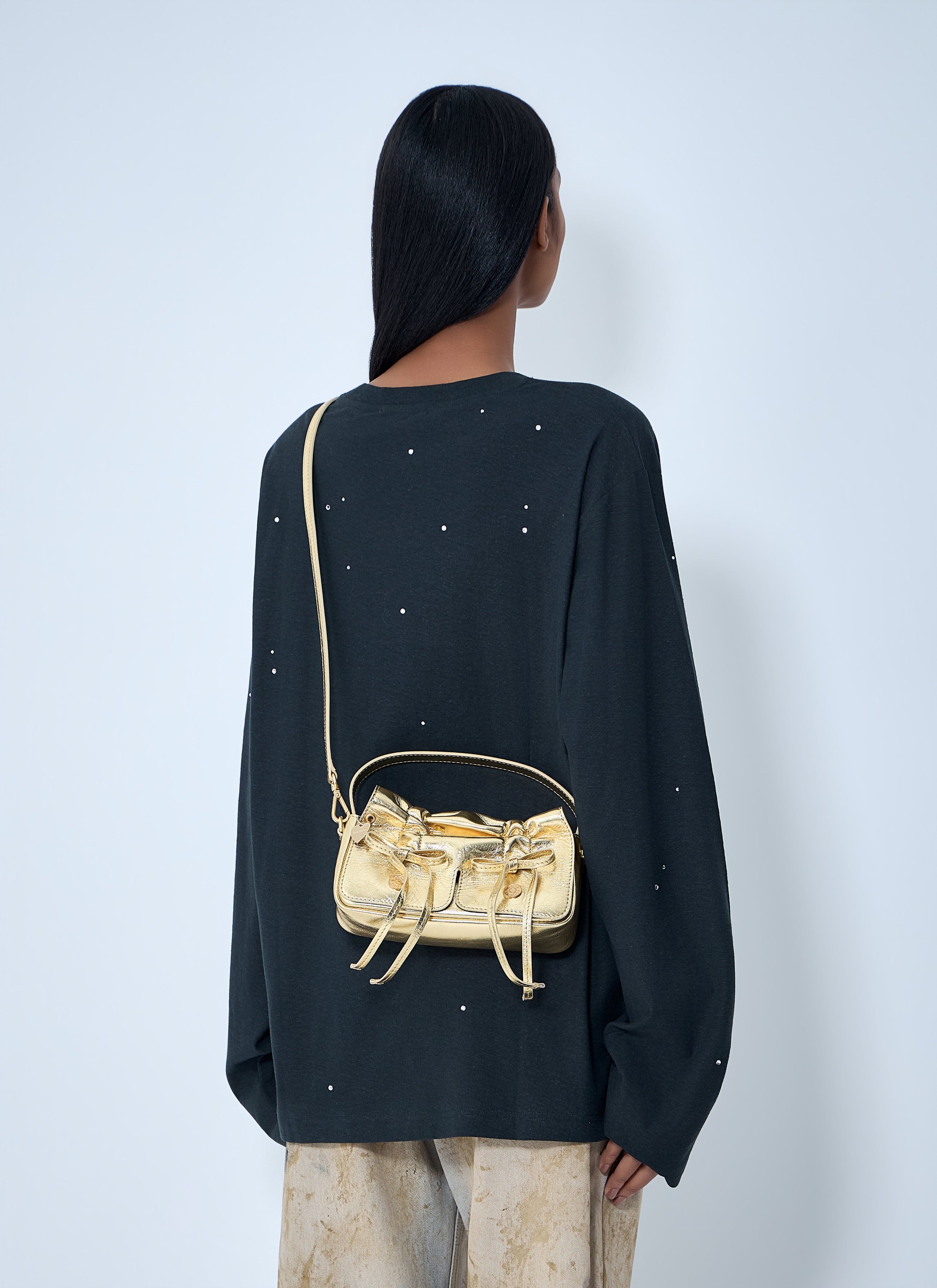 Micro multipocket crossbody bag