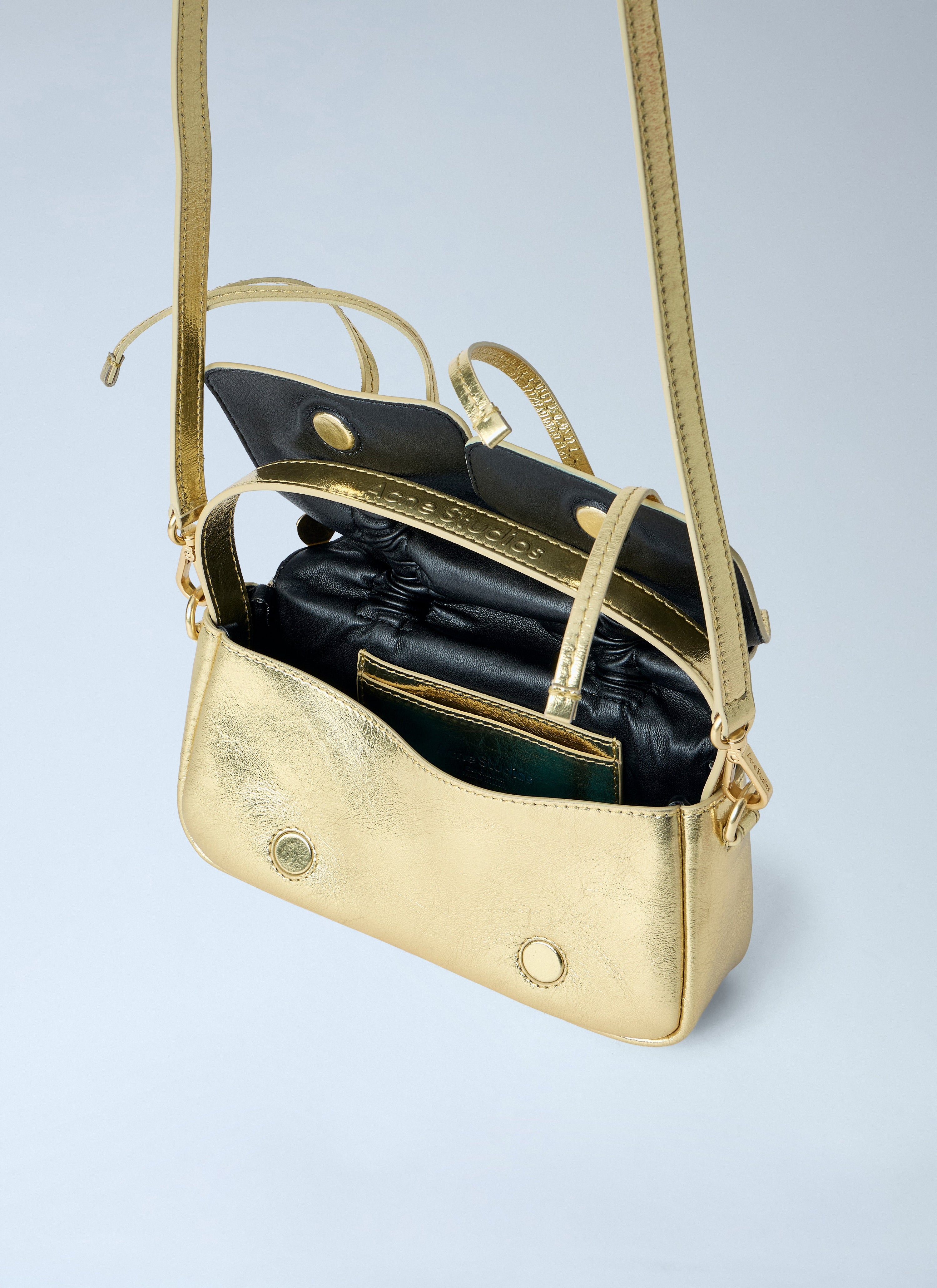 Micro multipocket crossbody bag