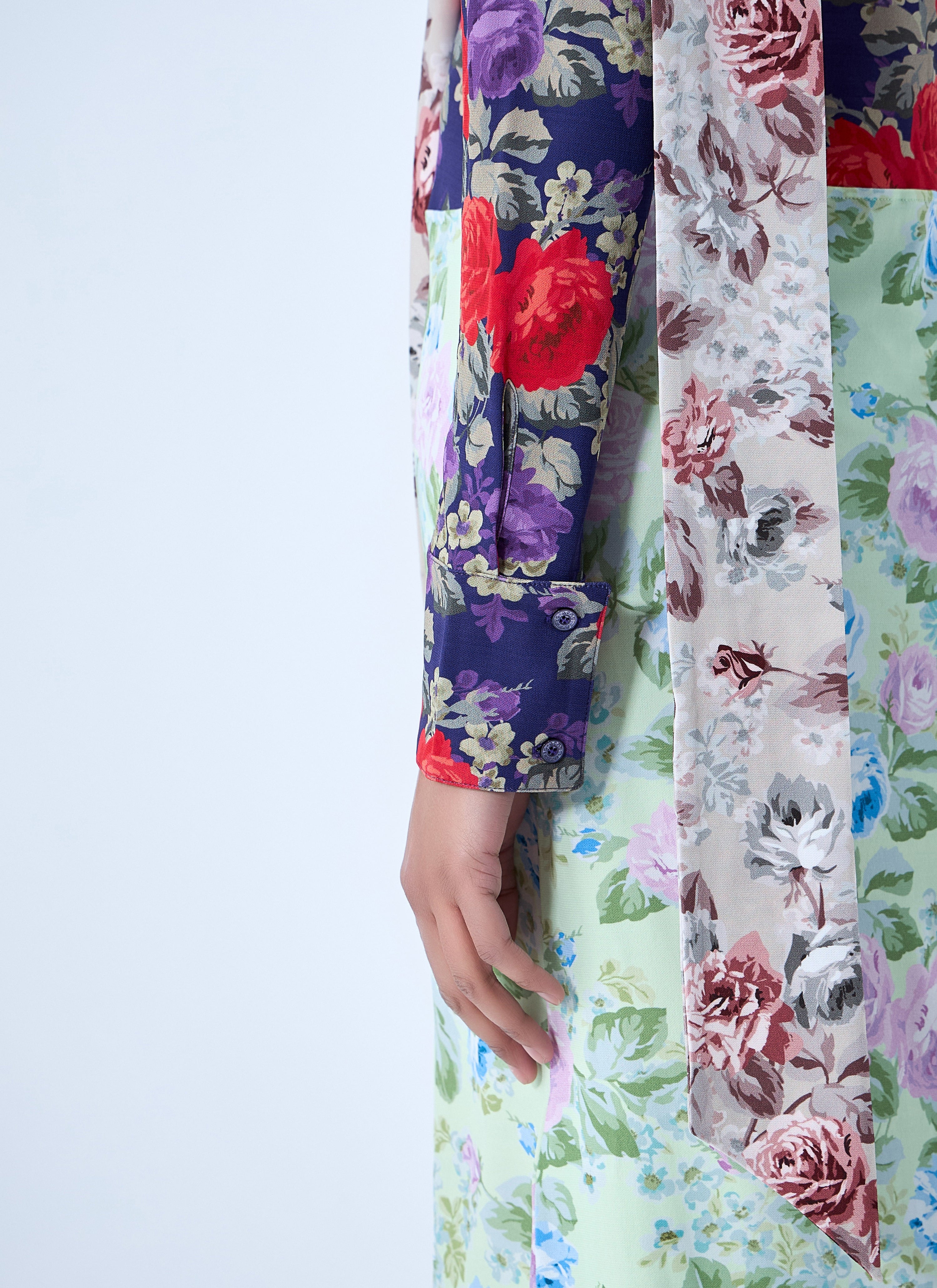 Floral printed midi dress