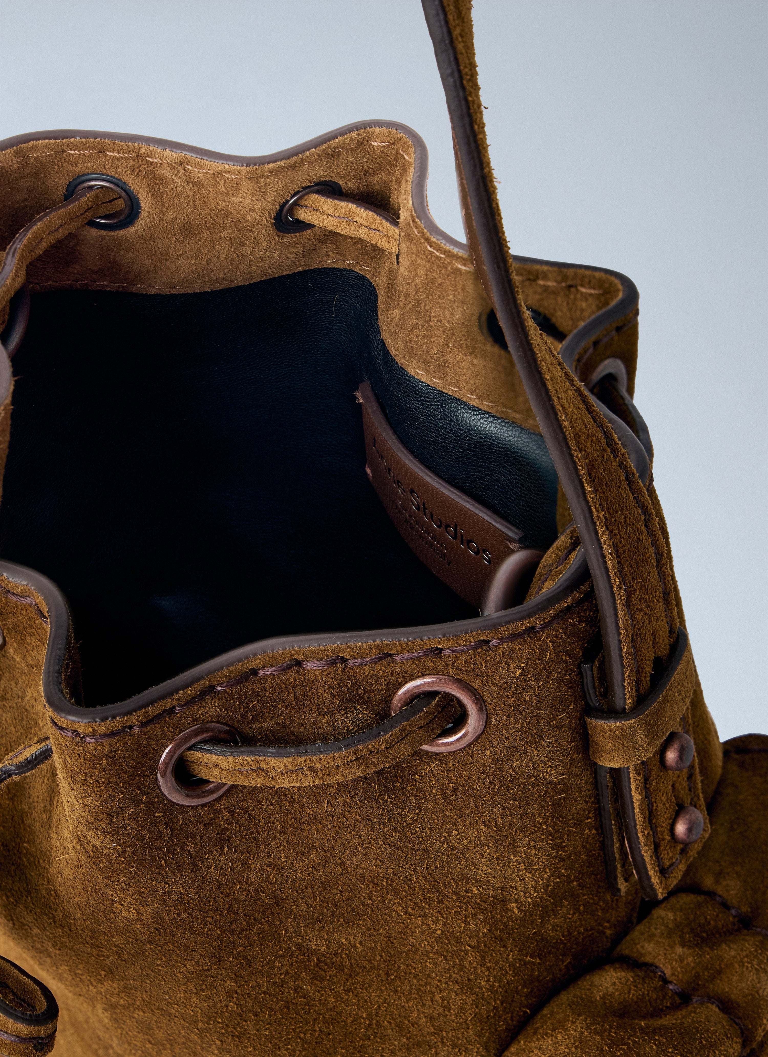 Multipocket mini bucket bag