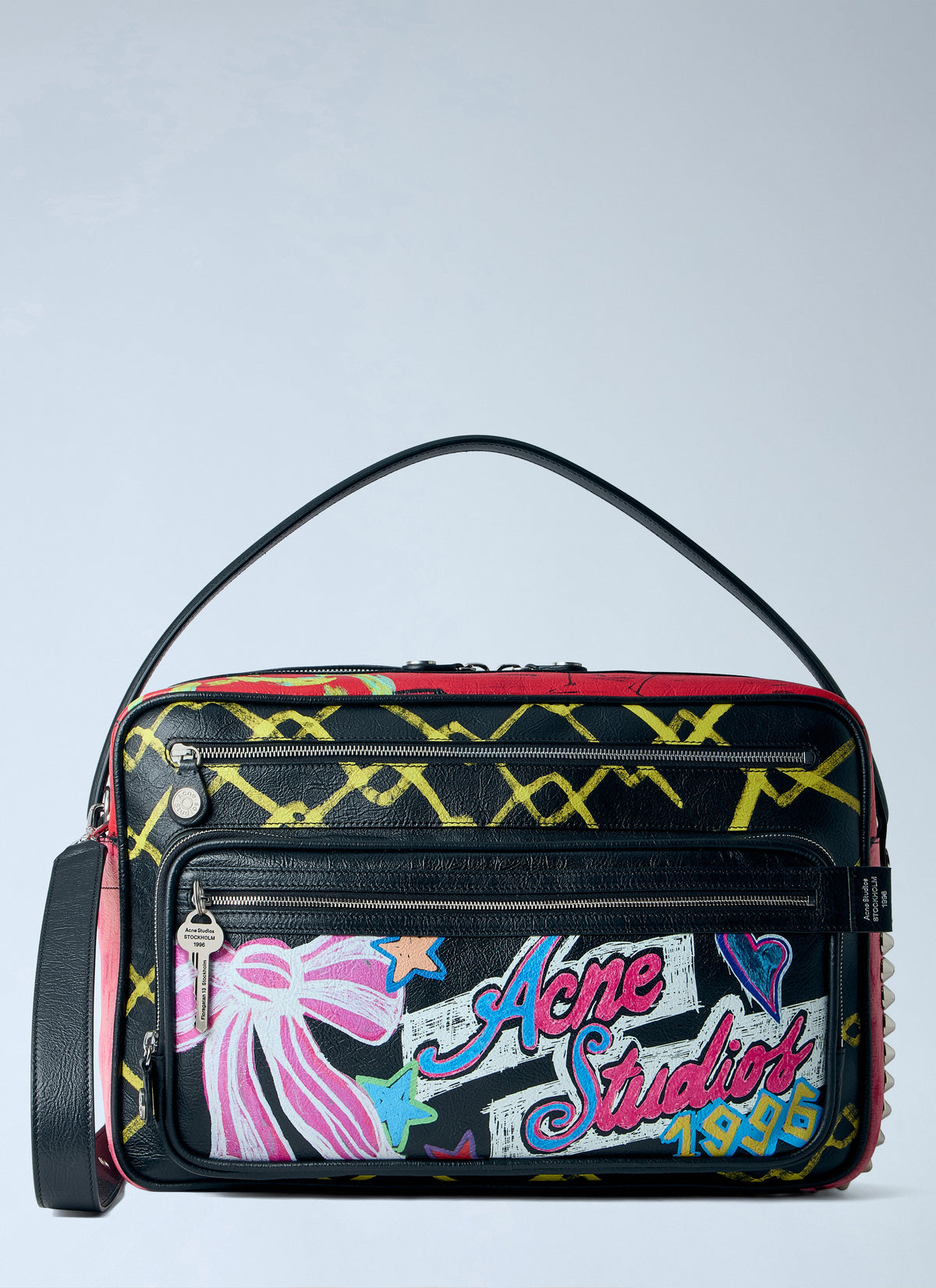 Camero camera punk printed shoulder bag