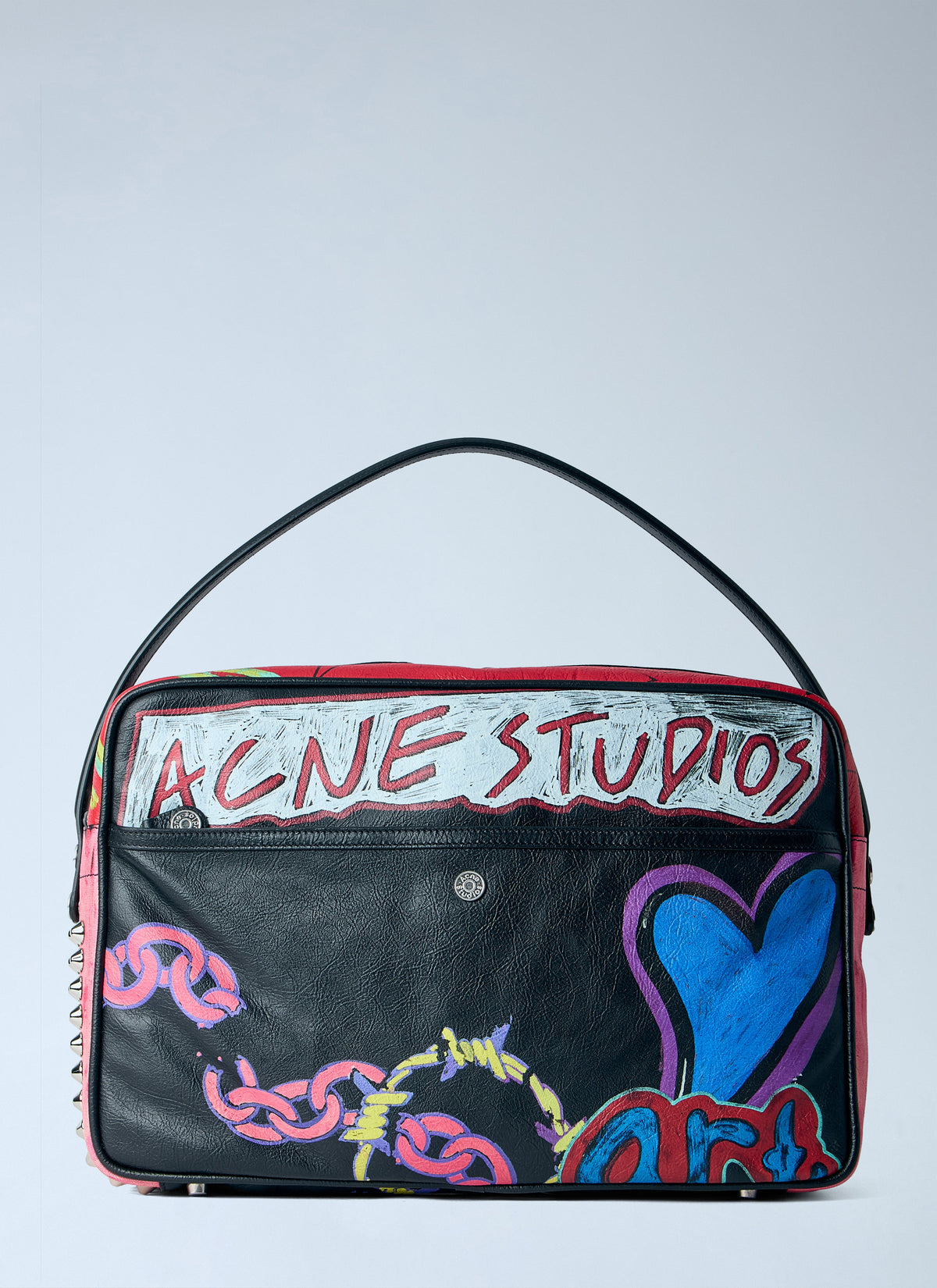 Camero camera punk printed shoulder bag