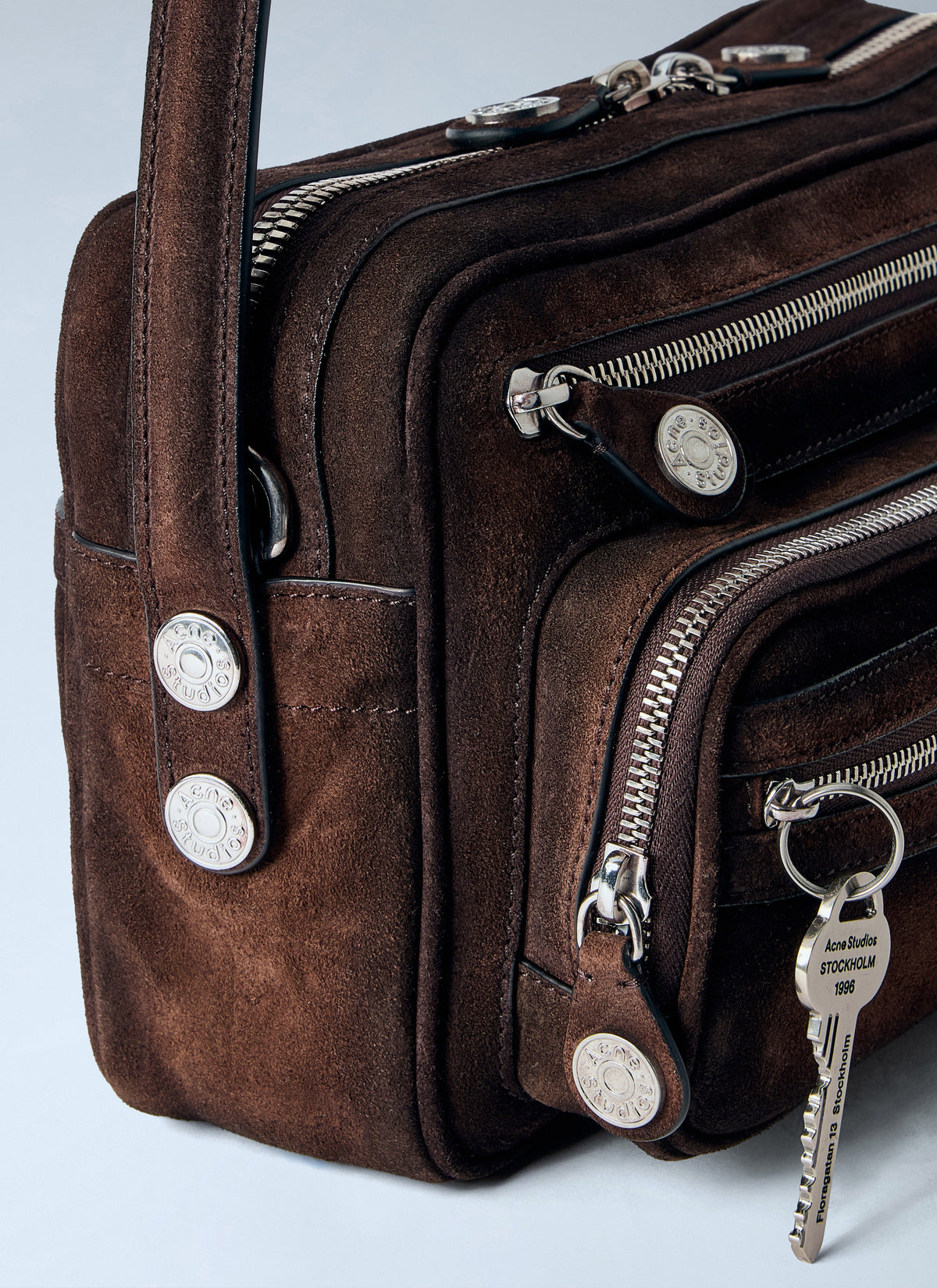 Camero party suede shoulder bag