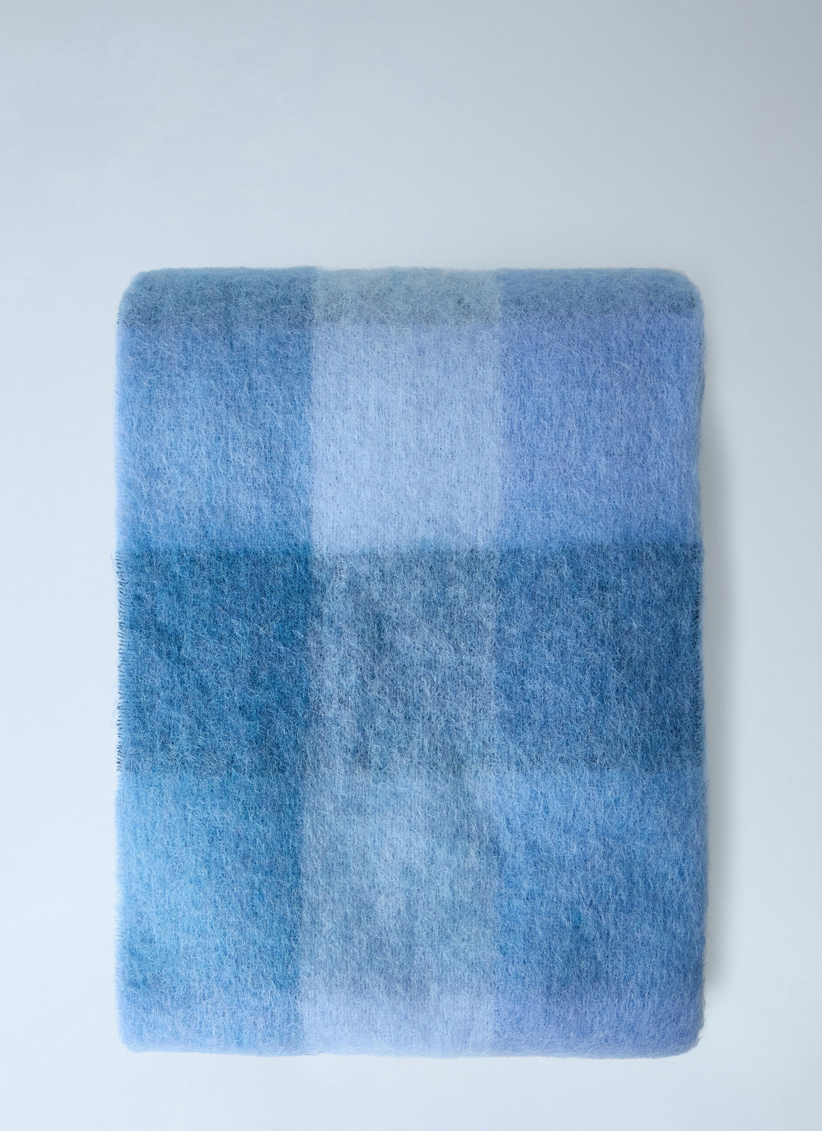 Mohair checked scarf