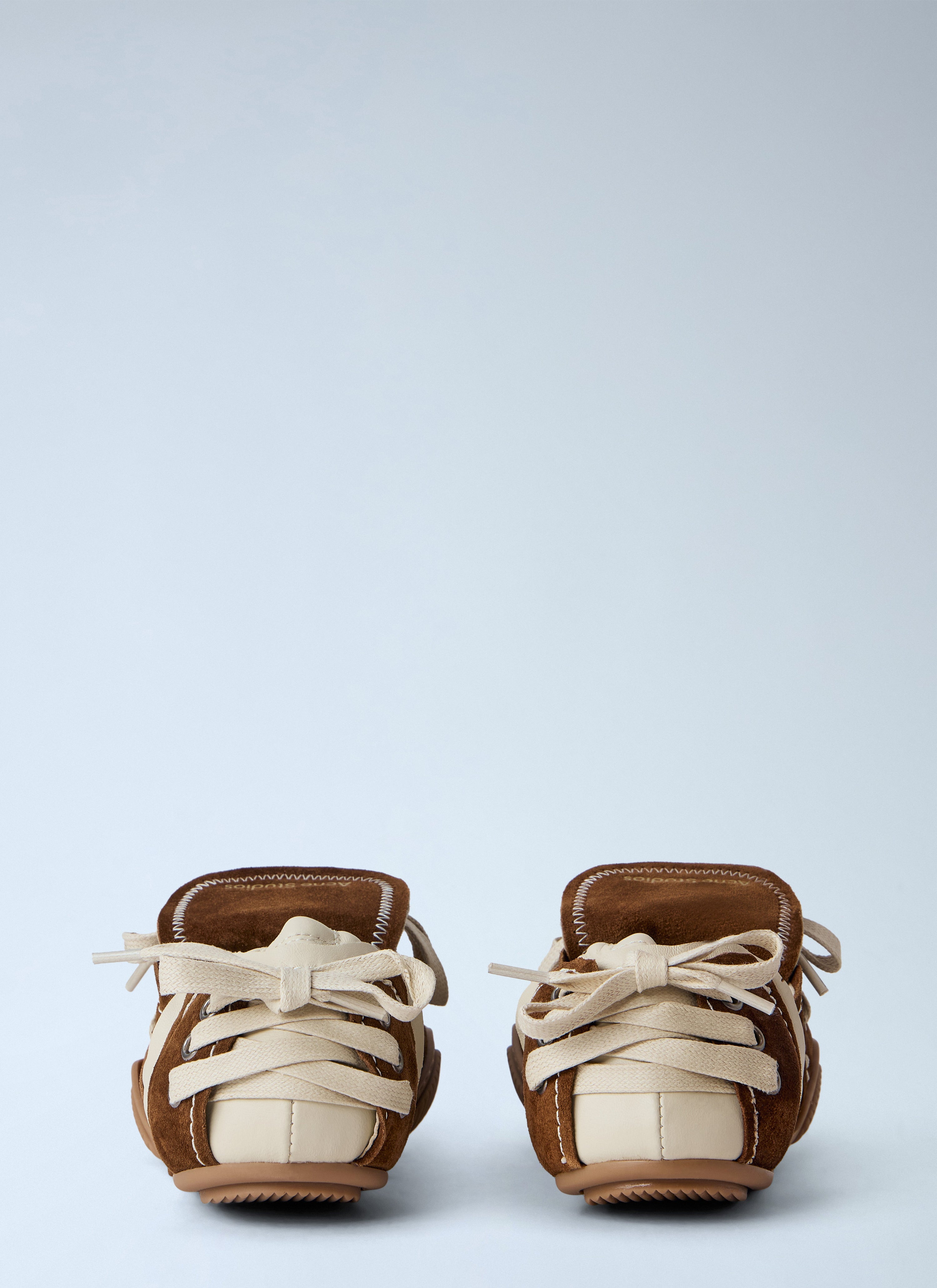 Suede overlays ballerina sneakers