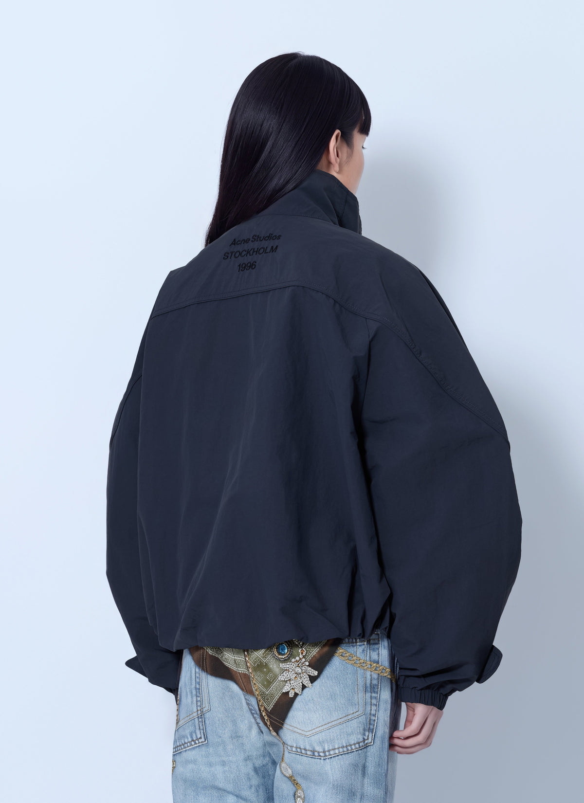 Nylon logo jacket