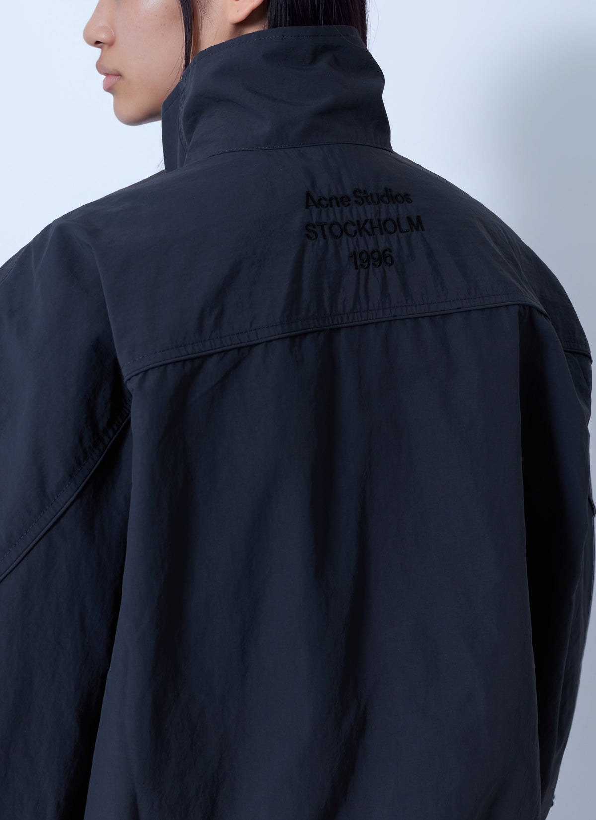 Nylon logo jacket