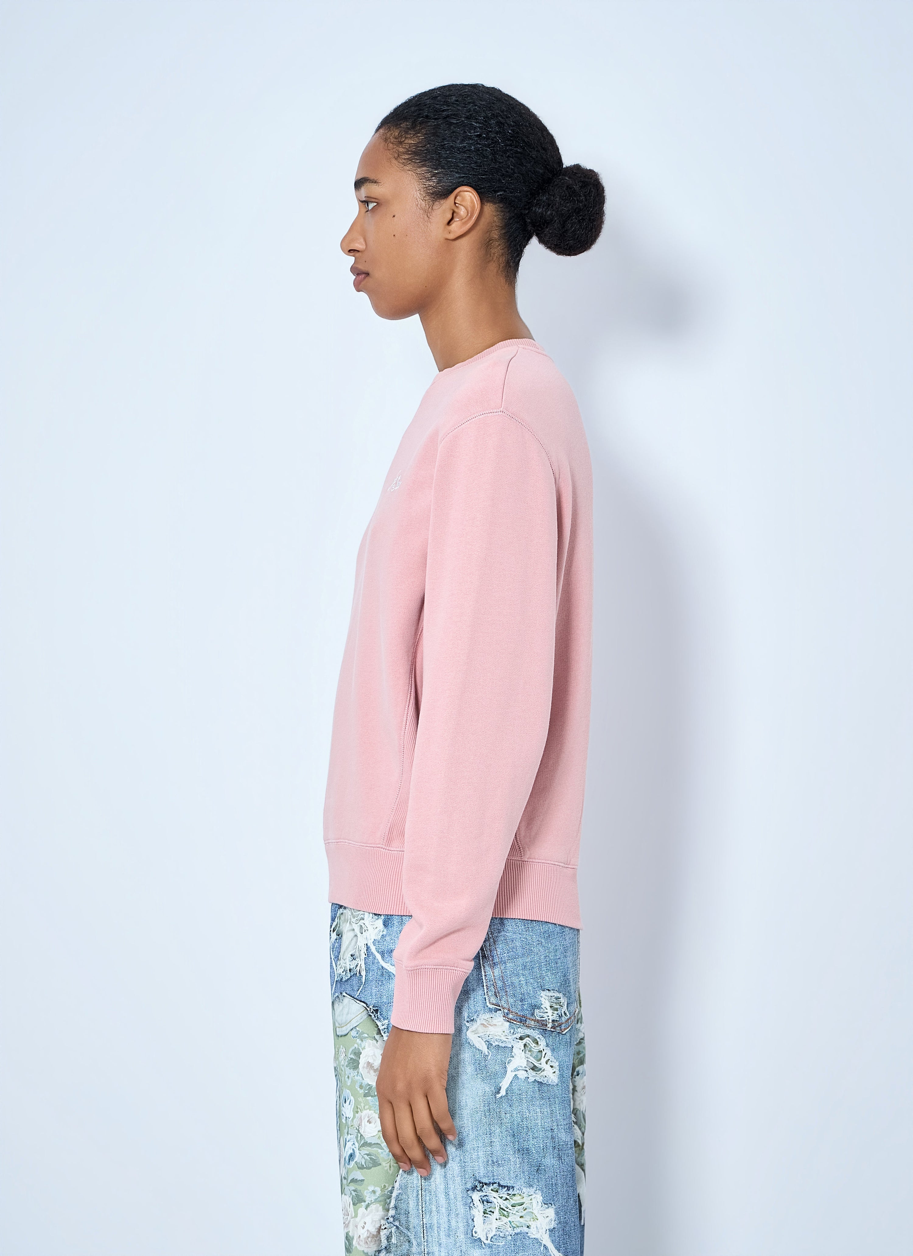 Fleece sweatshirt with logo