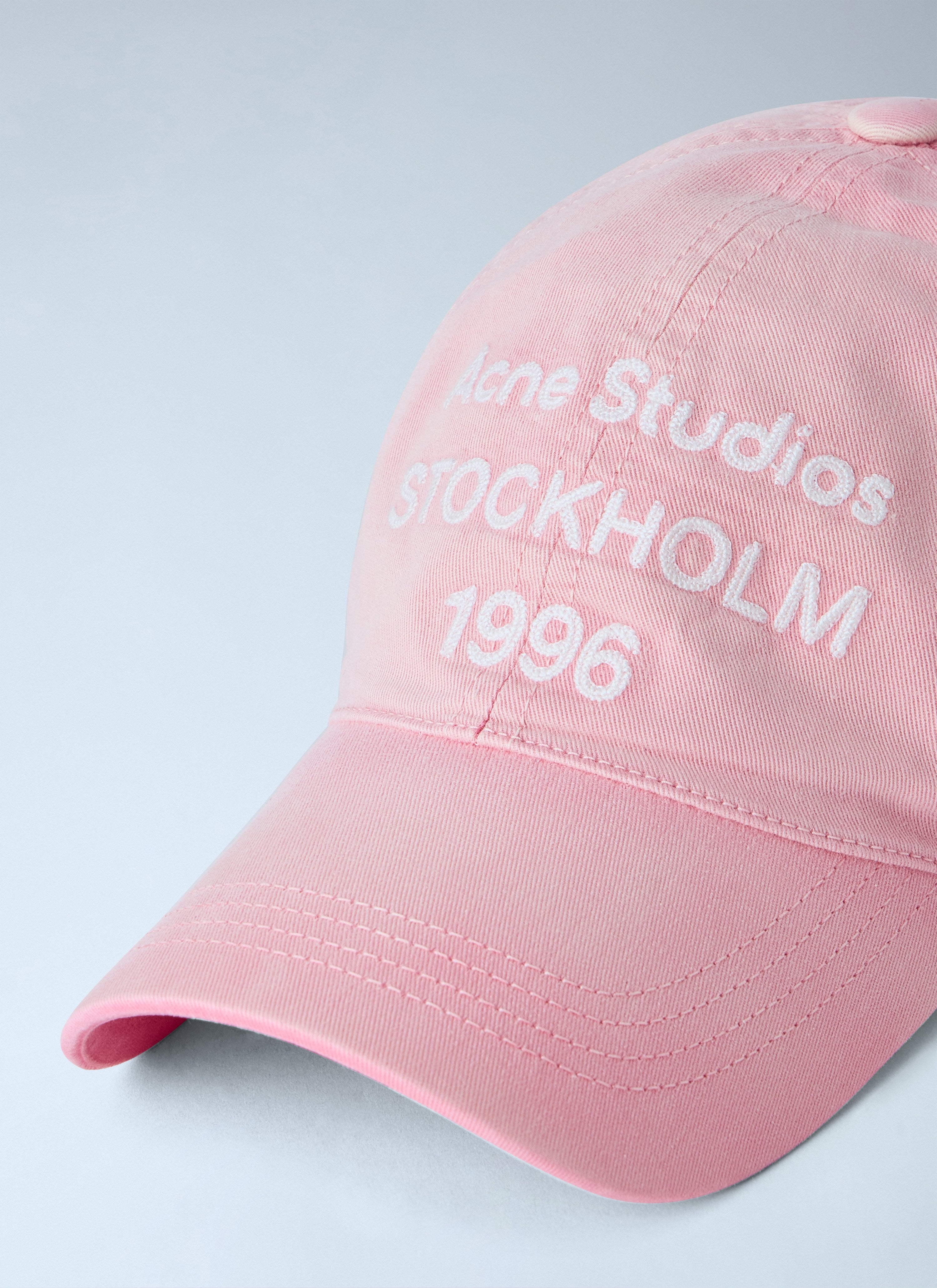 Washed logo cap