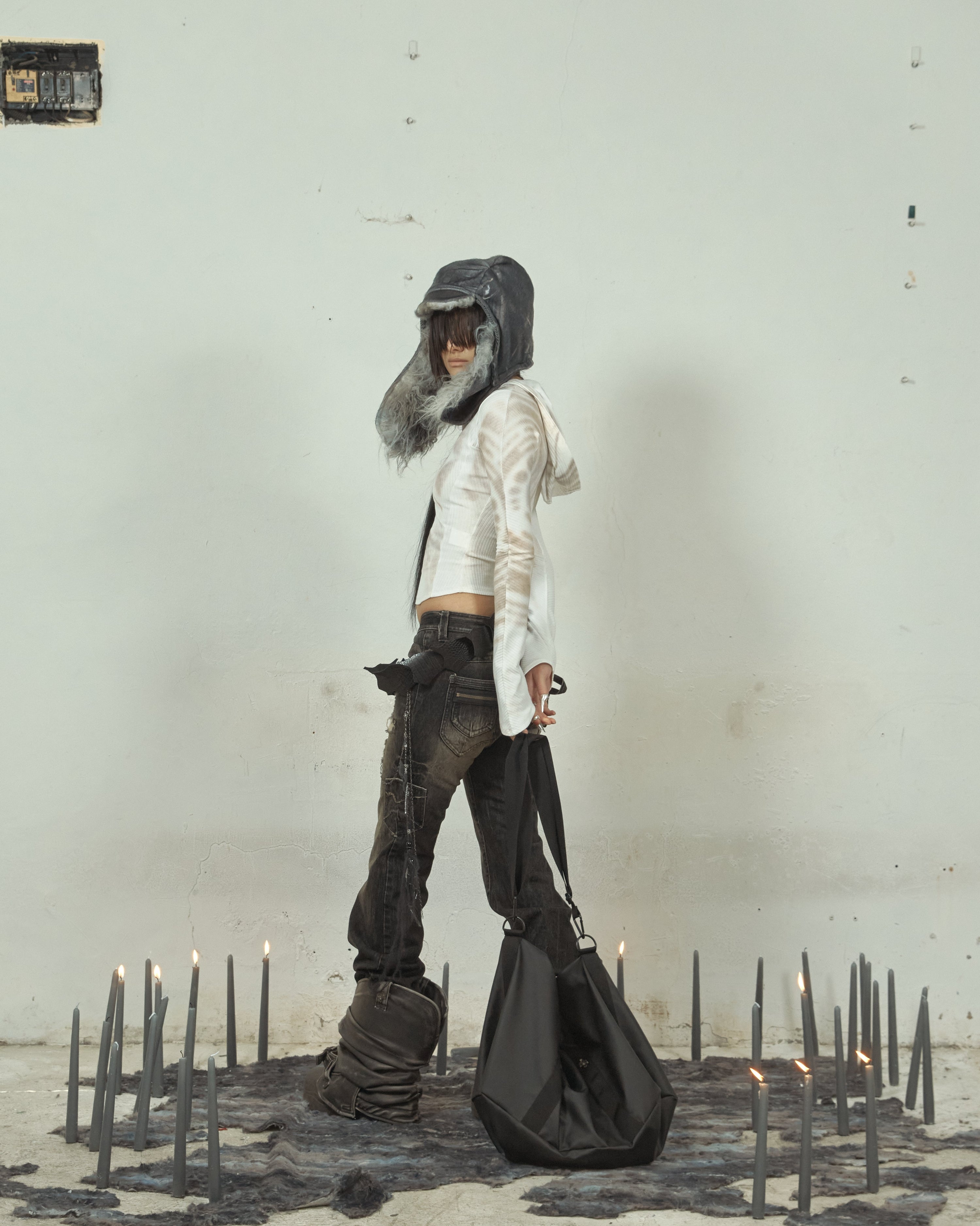 Scar boot cut pants