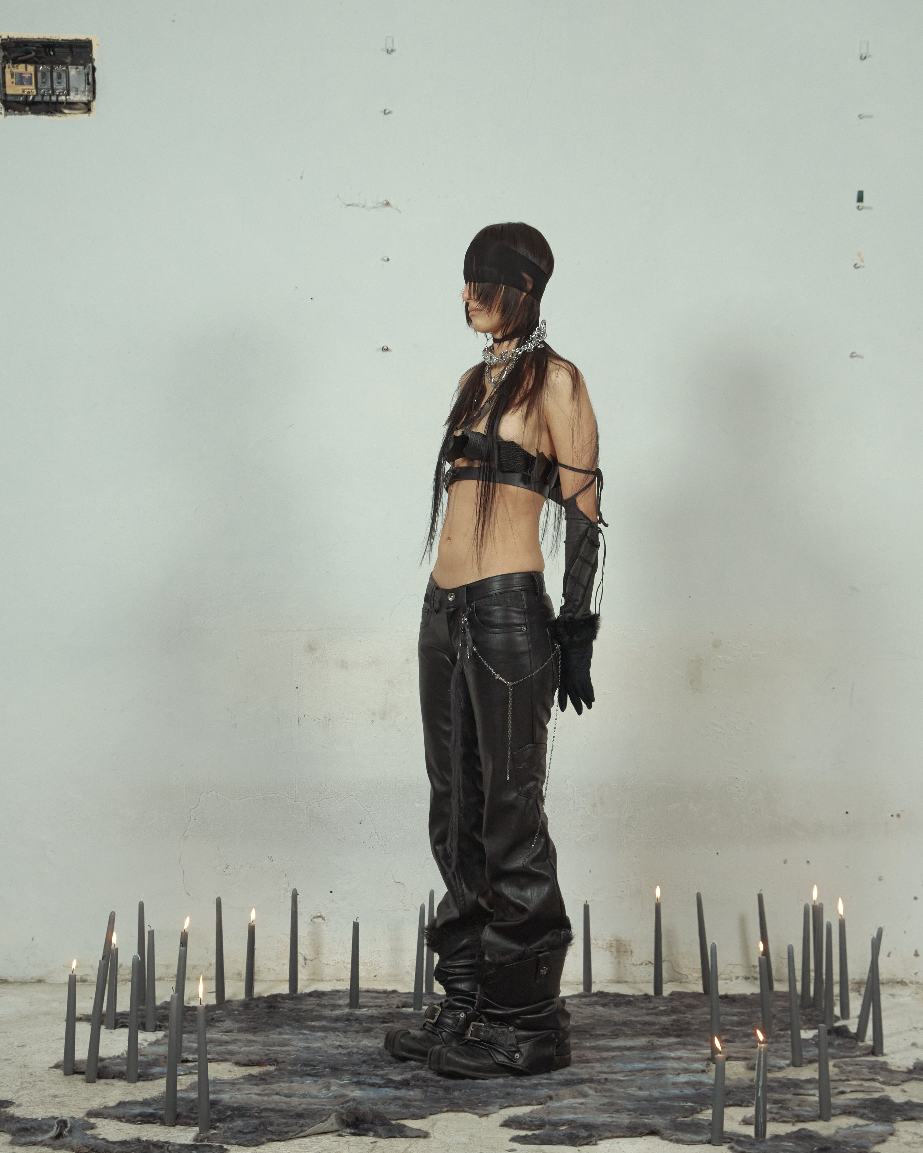 Scar boot cut pants