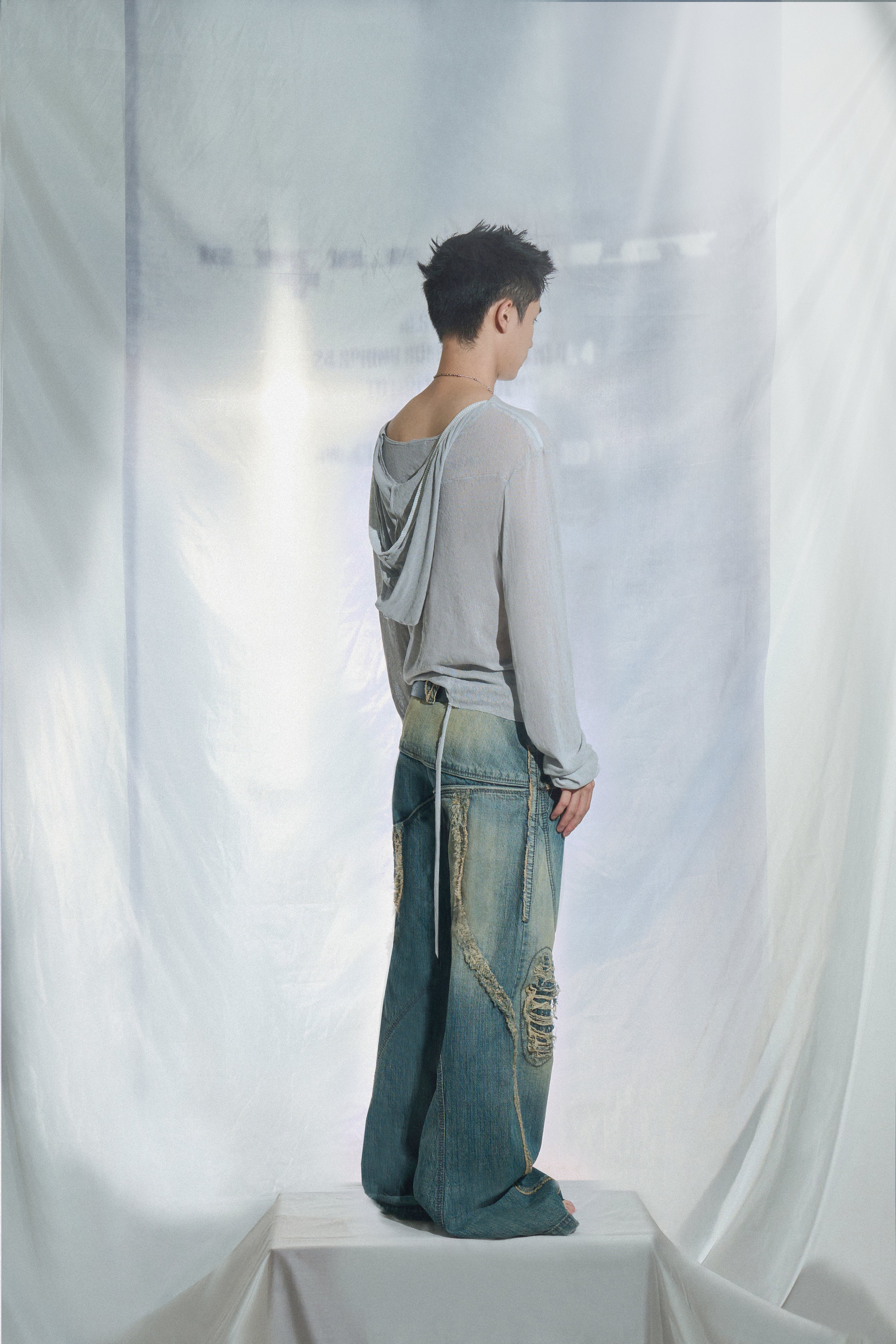 Distressed pants