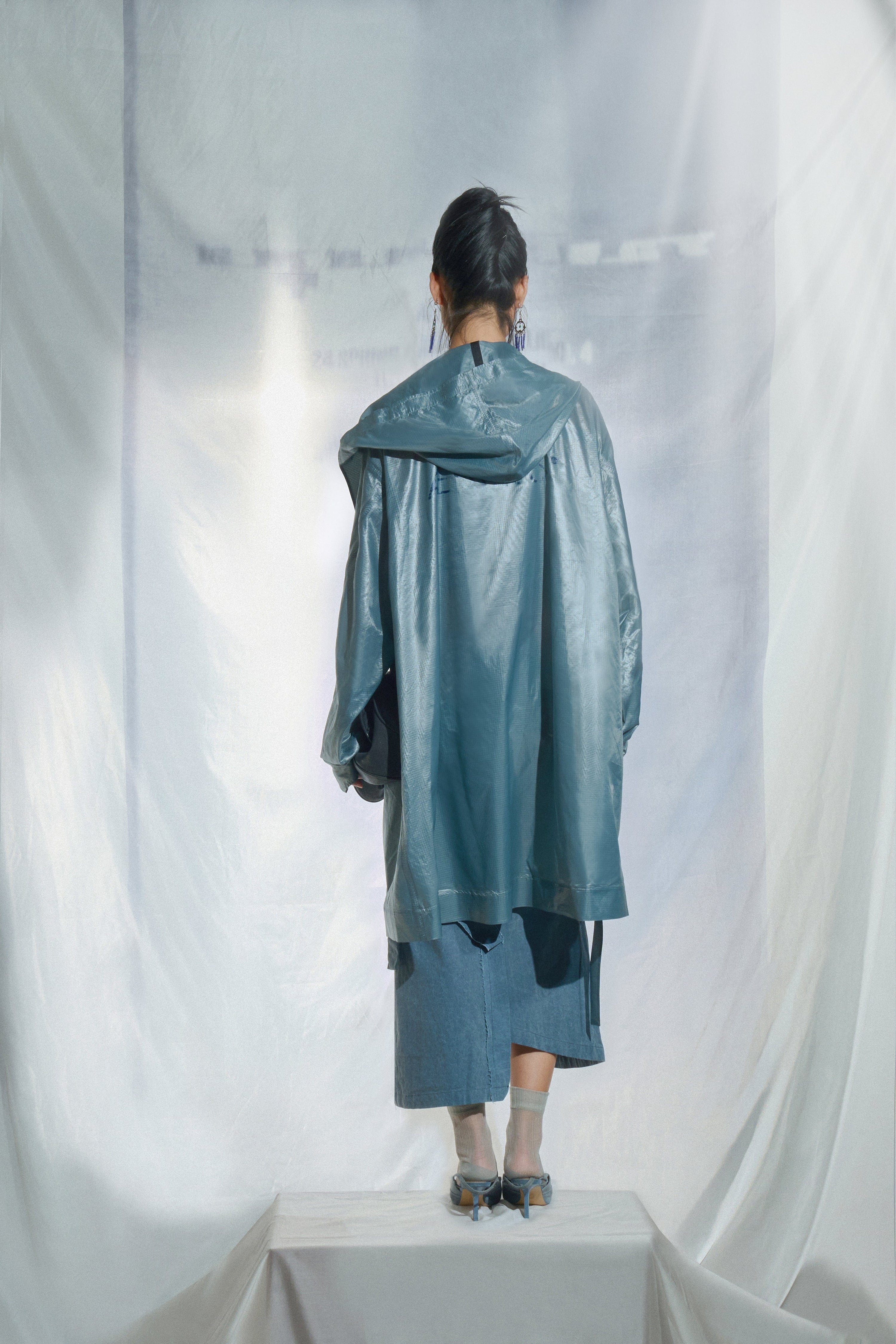 Logo rain coat