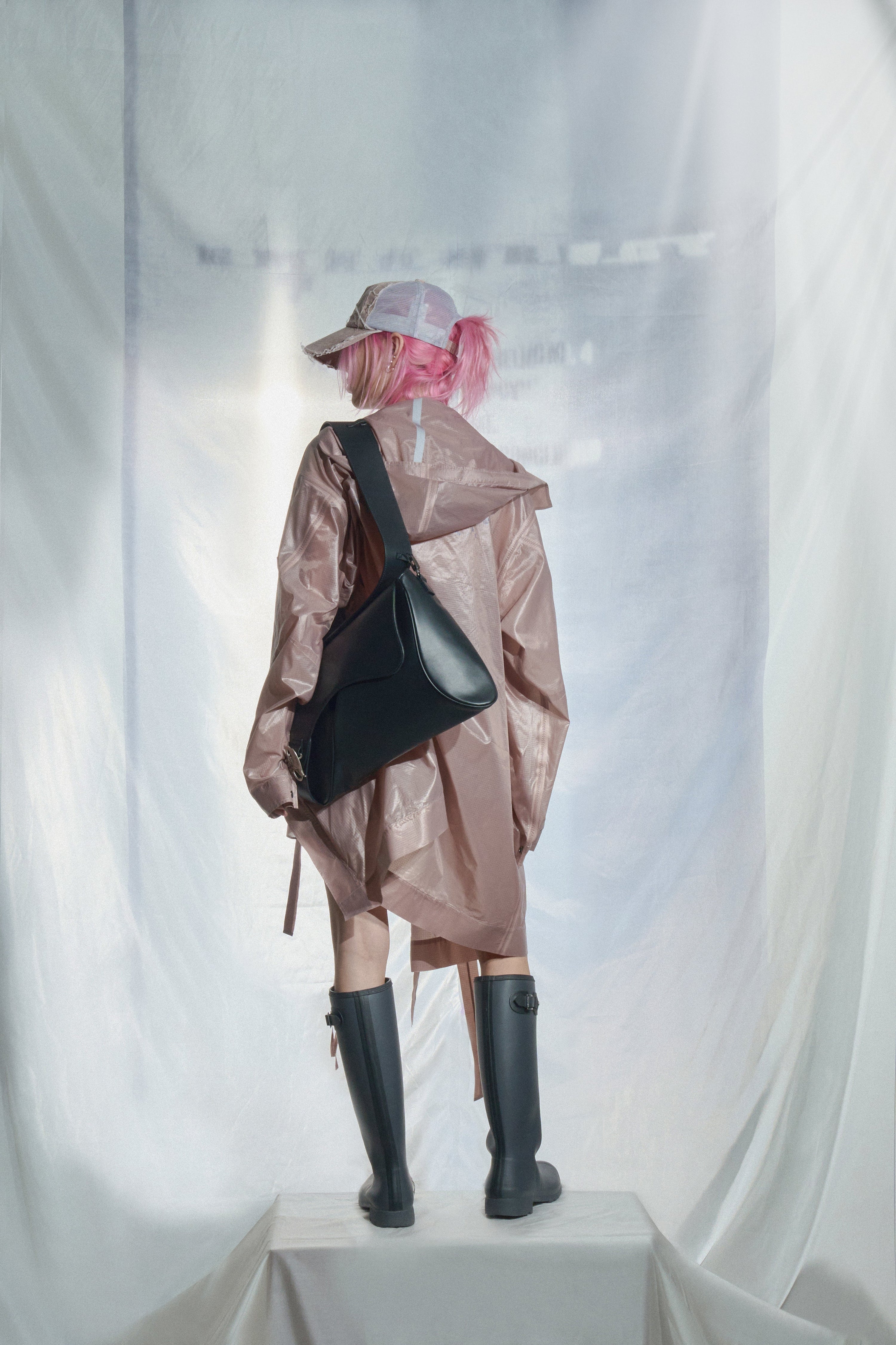 Logo rain coat