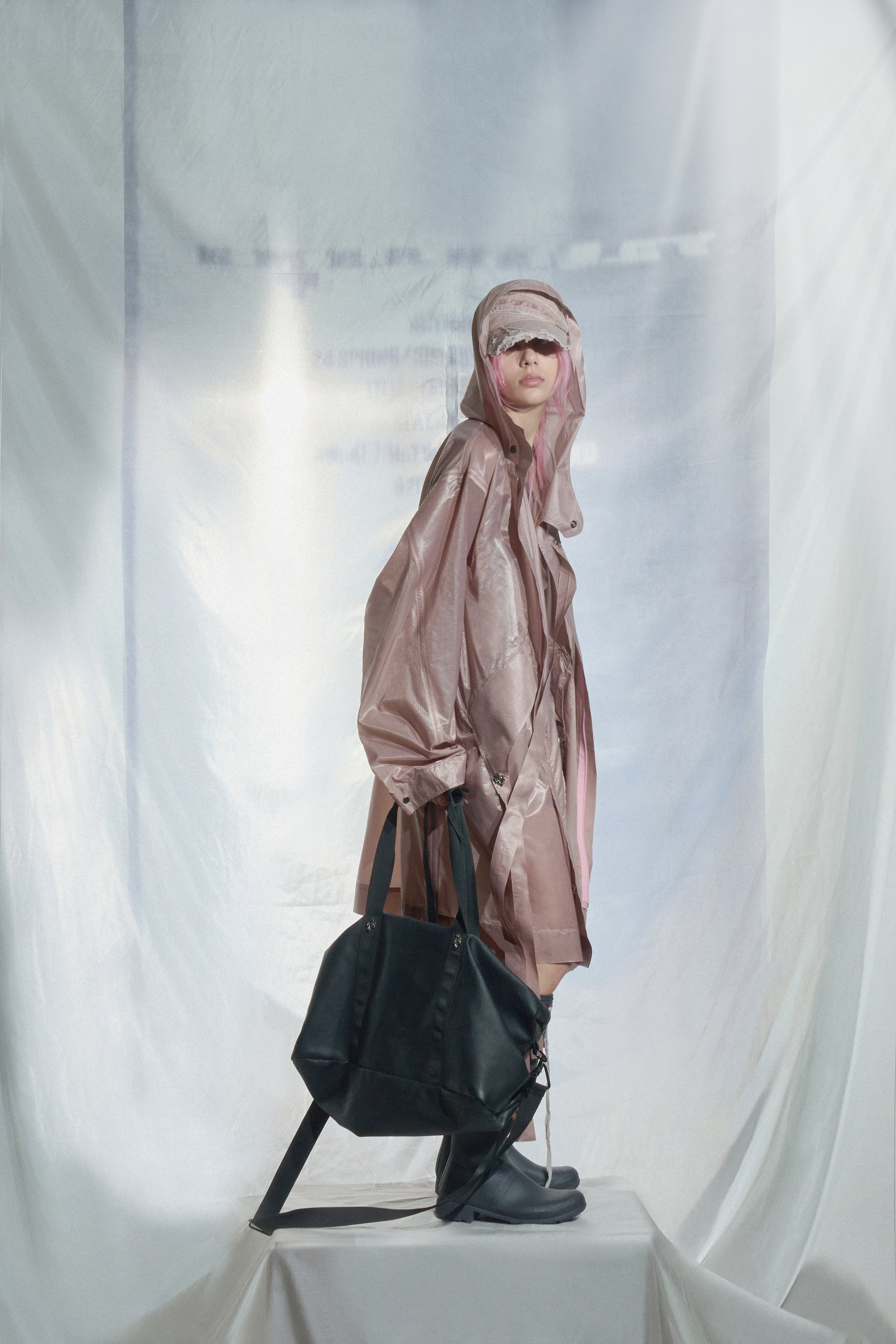 Logo rain coat