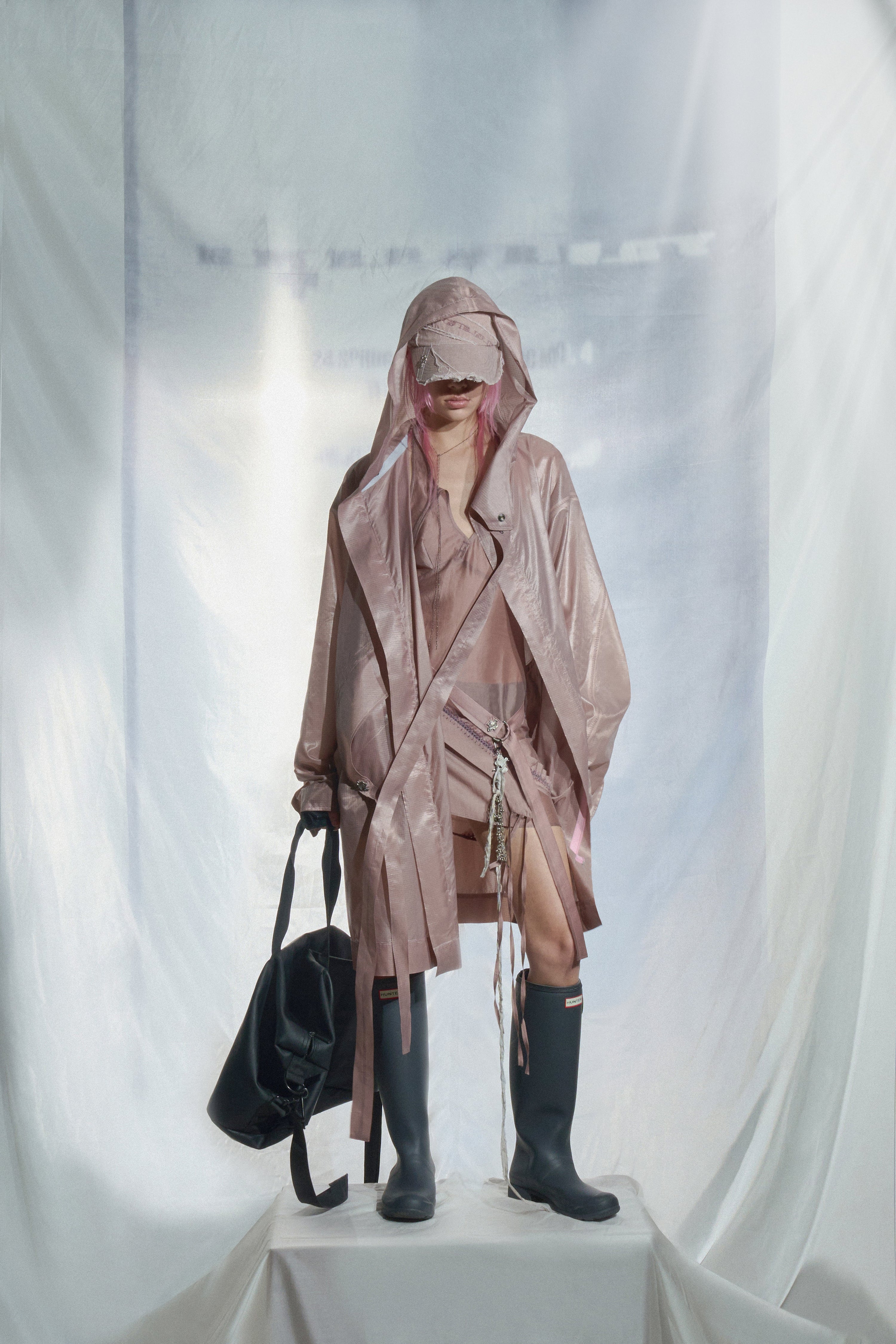 Logo rain coat