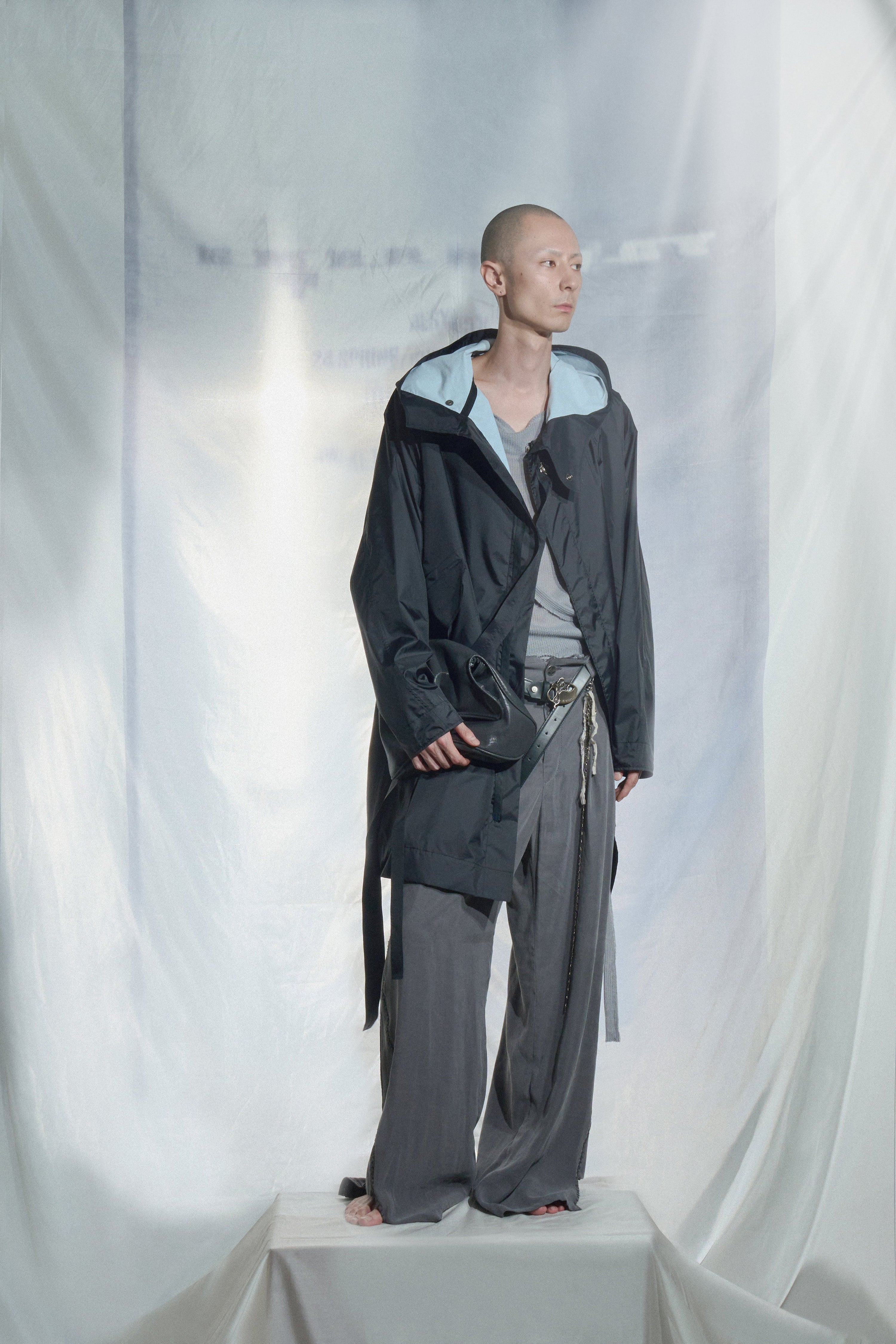Logo rain coat