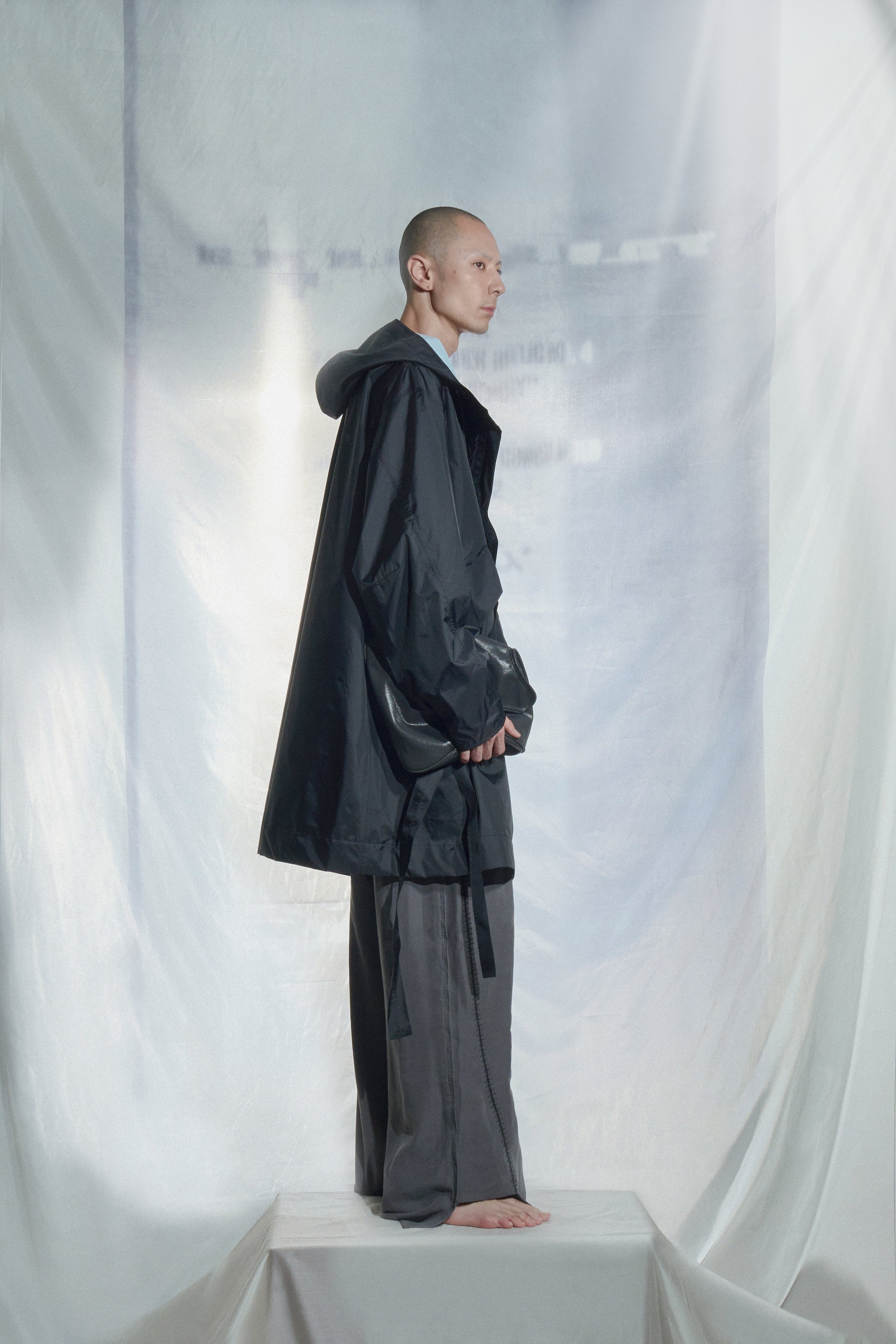 Logo rain coat