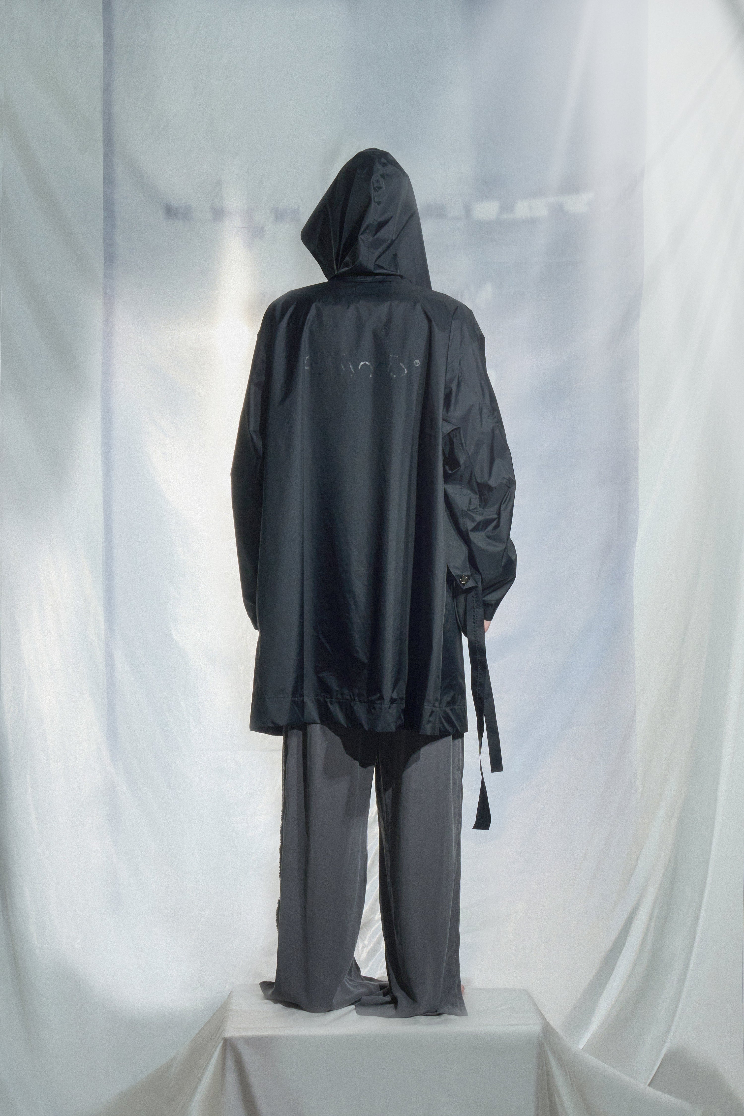 Logo rain coat