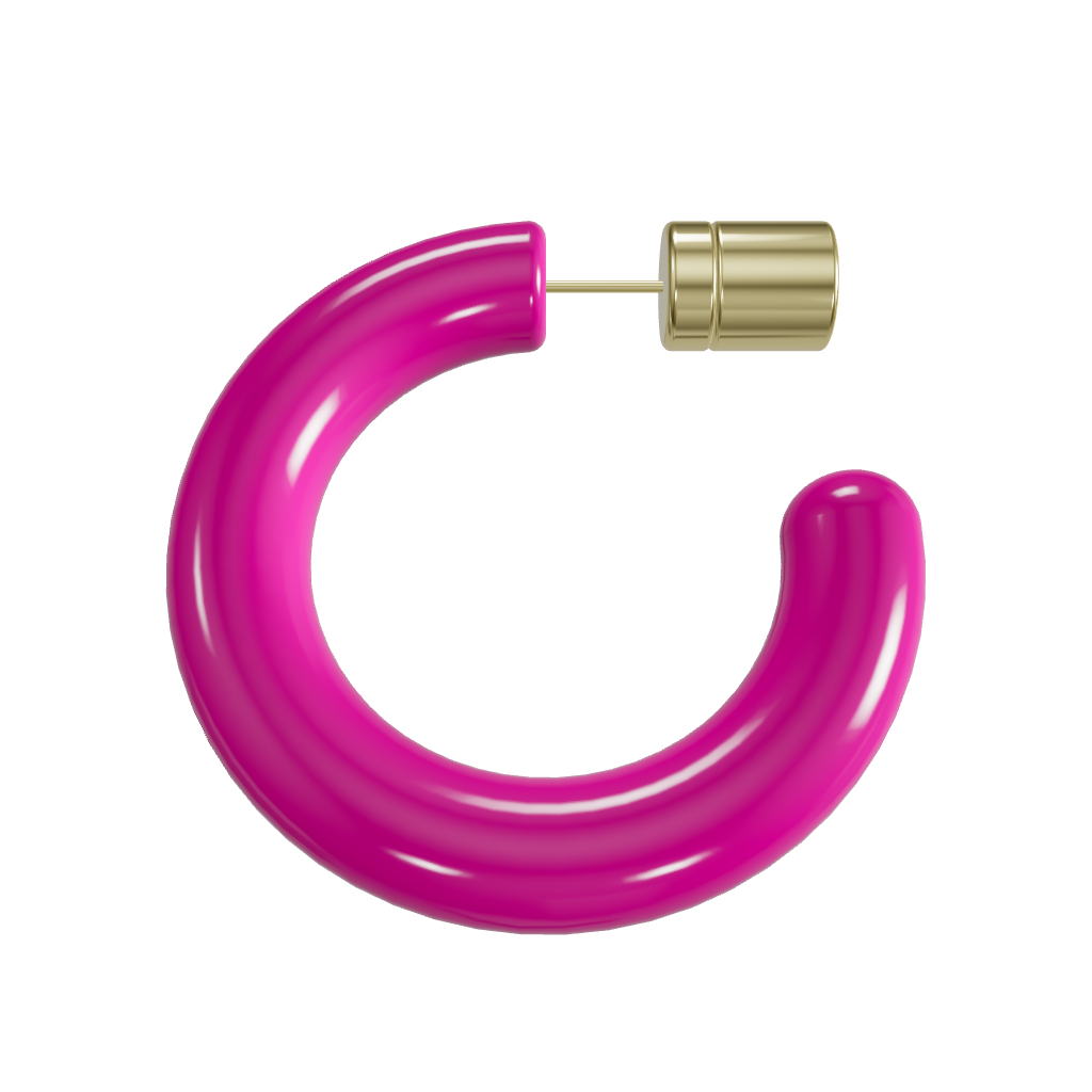 Au hoop color vermeil